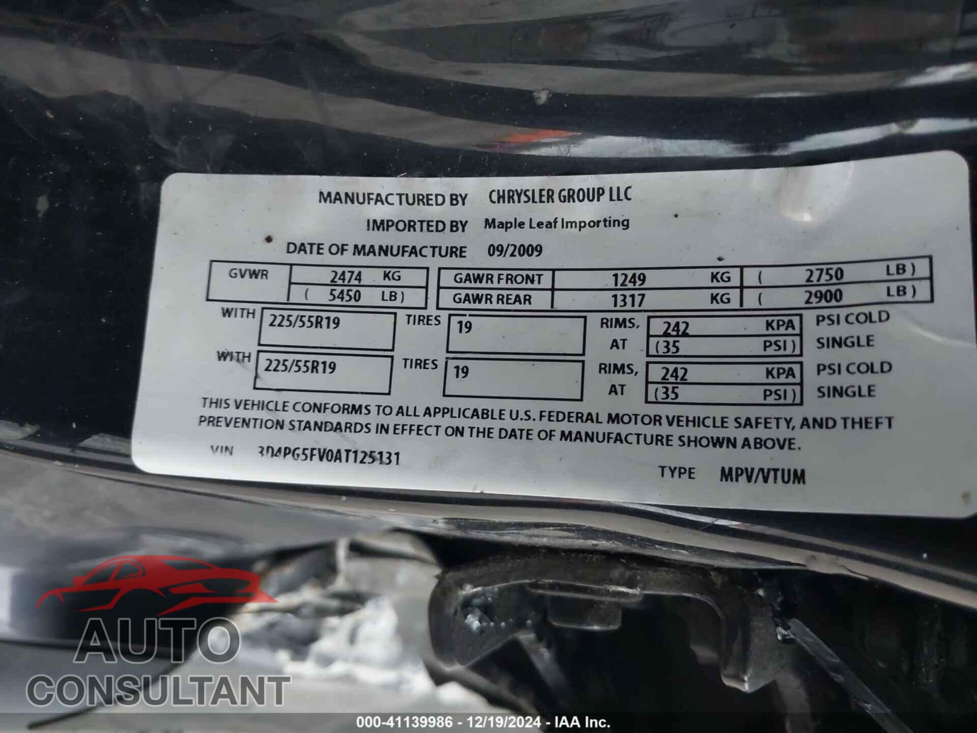 DODGE JOURNEY 2010 - 3D4PG5FV0AT125131