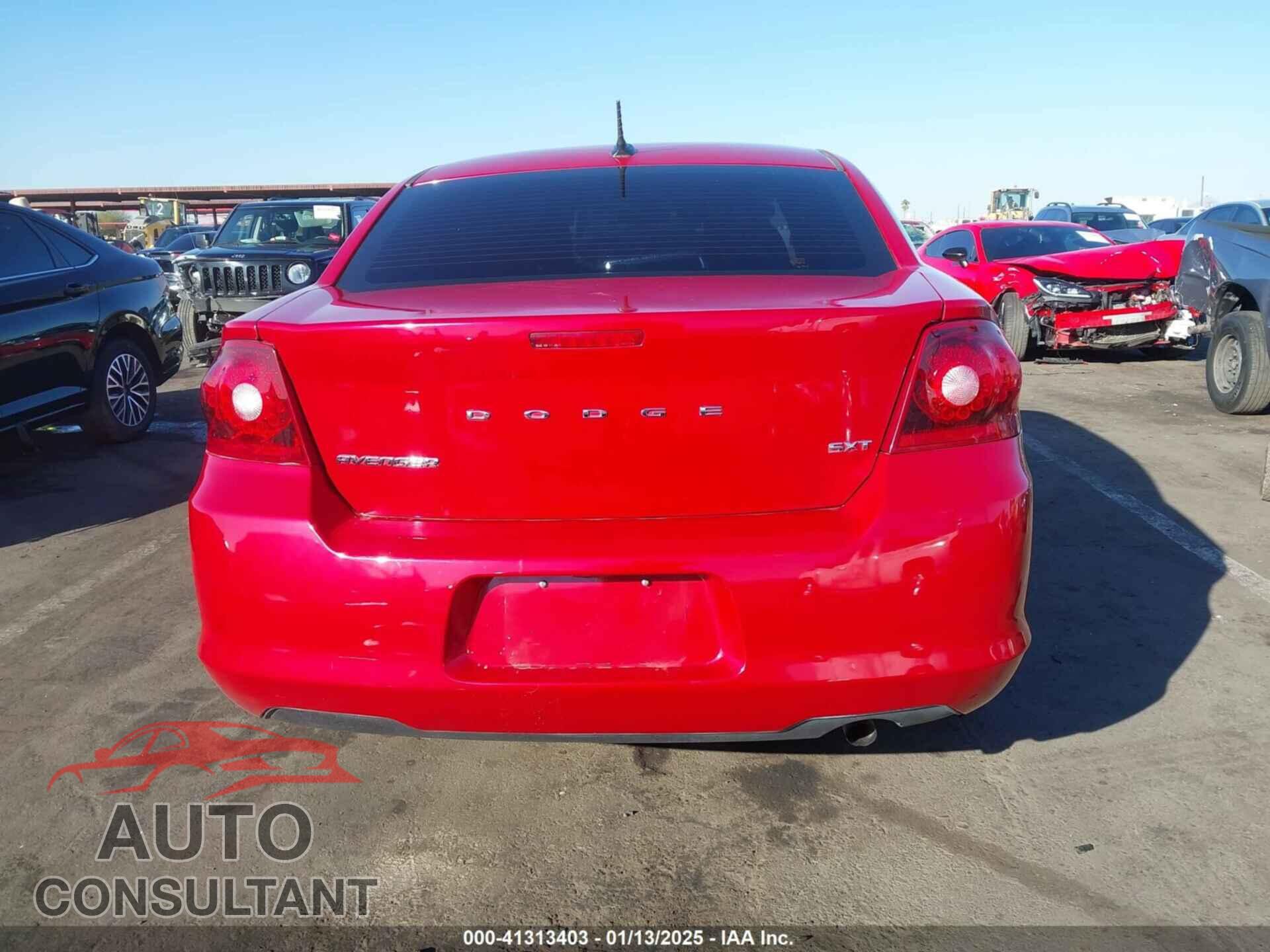 DODGE AVENGER 2013 - 1C3CDZCB1DN623773