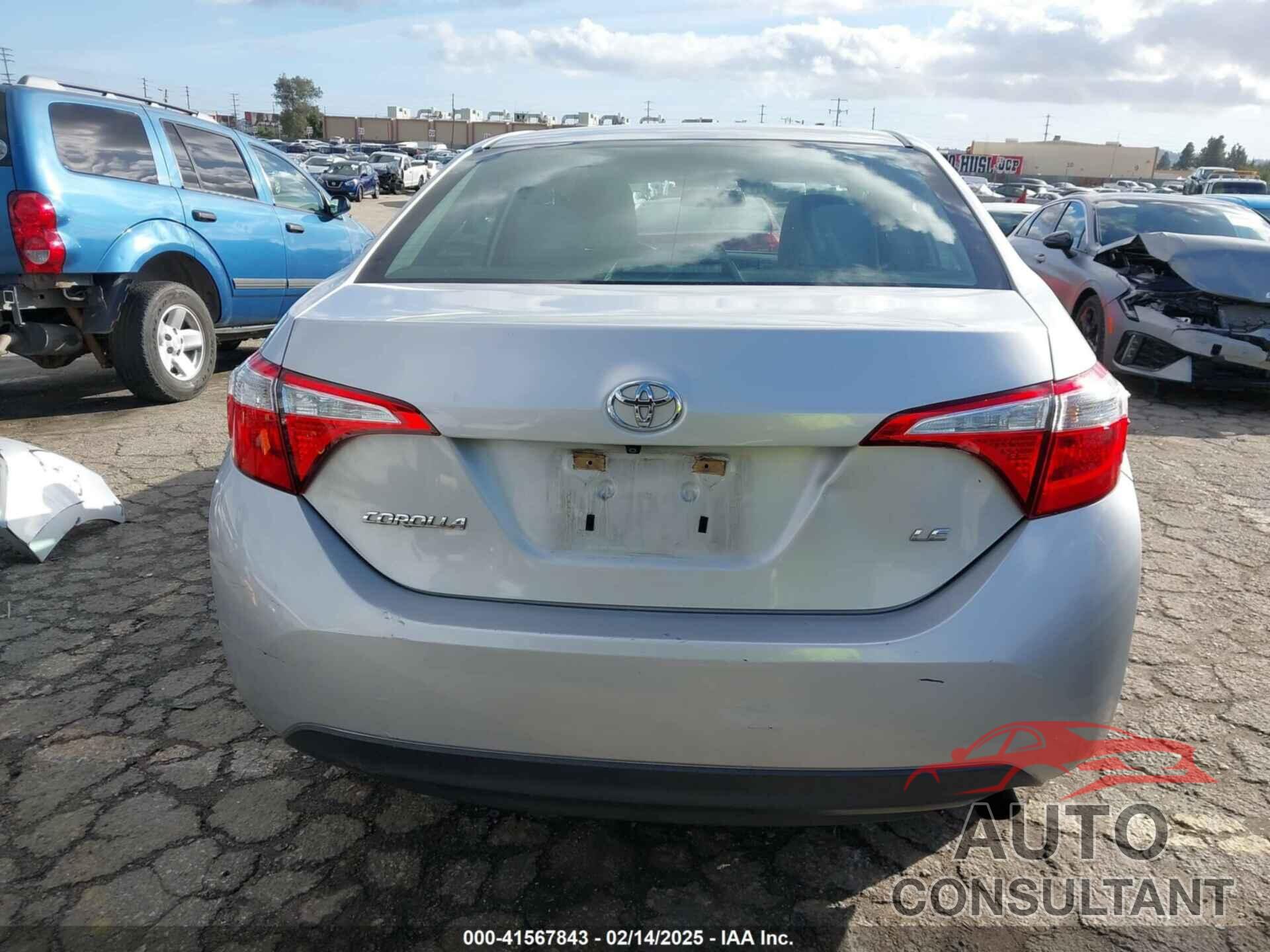 TOYOTA COROLLA 2016 - 5YFBURHE4GP484255
