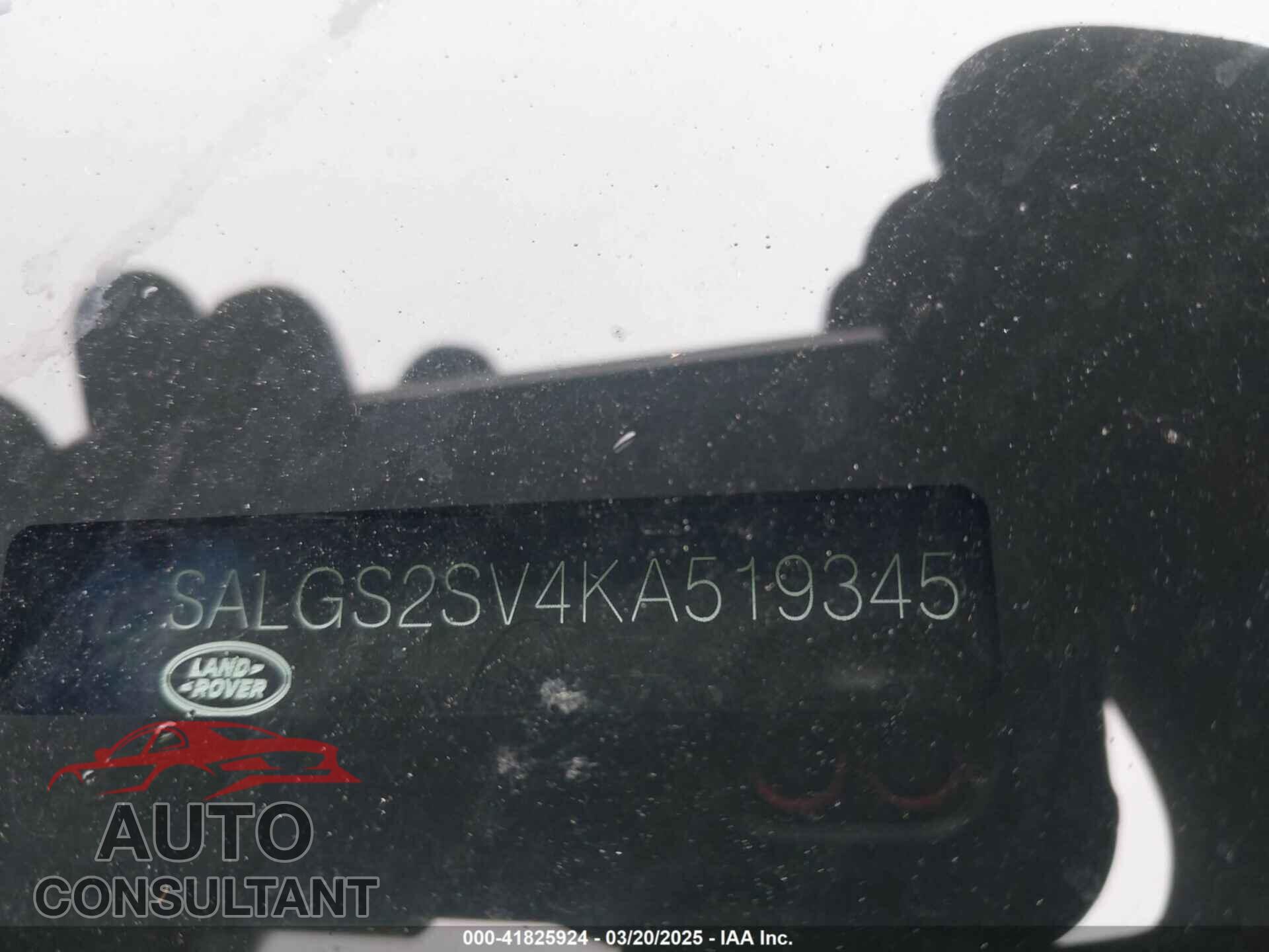 LAND ROVER RANGE ROVER 2019 - SALGS2SV4KA519345