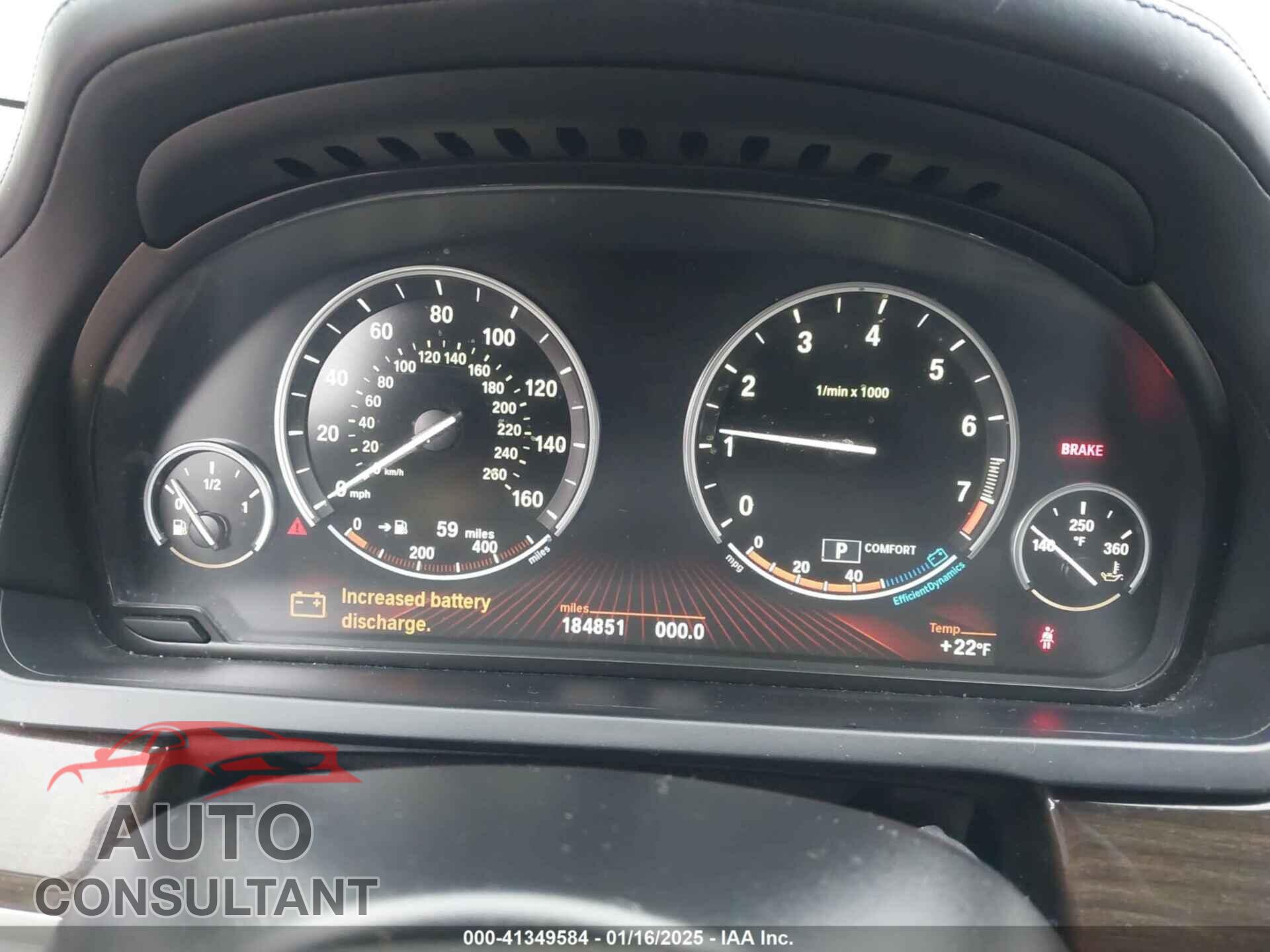 BMW 740I 2011 - WBAKA4C55BC613251