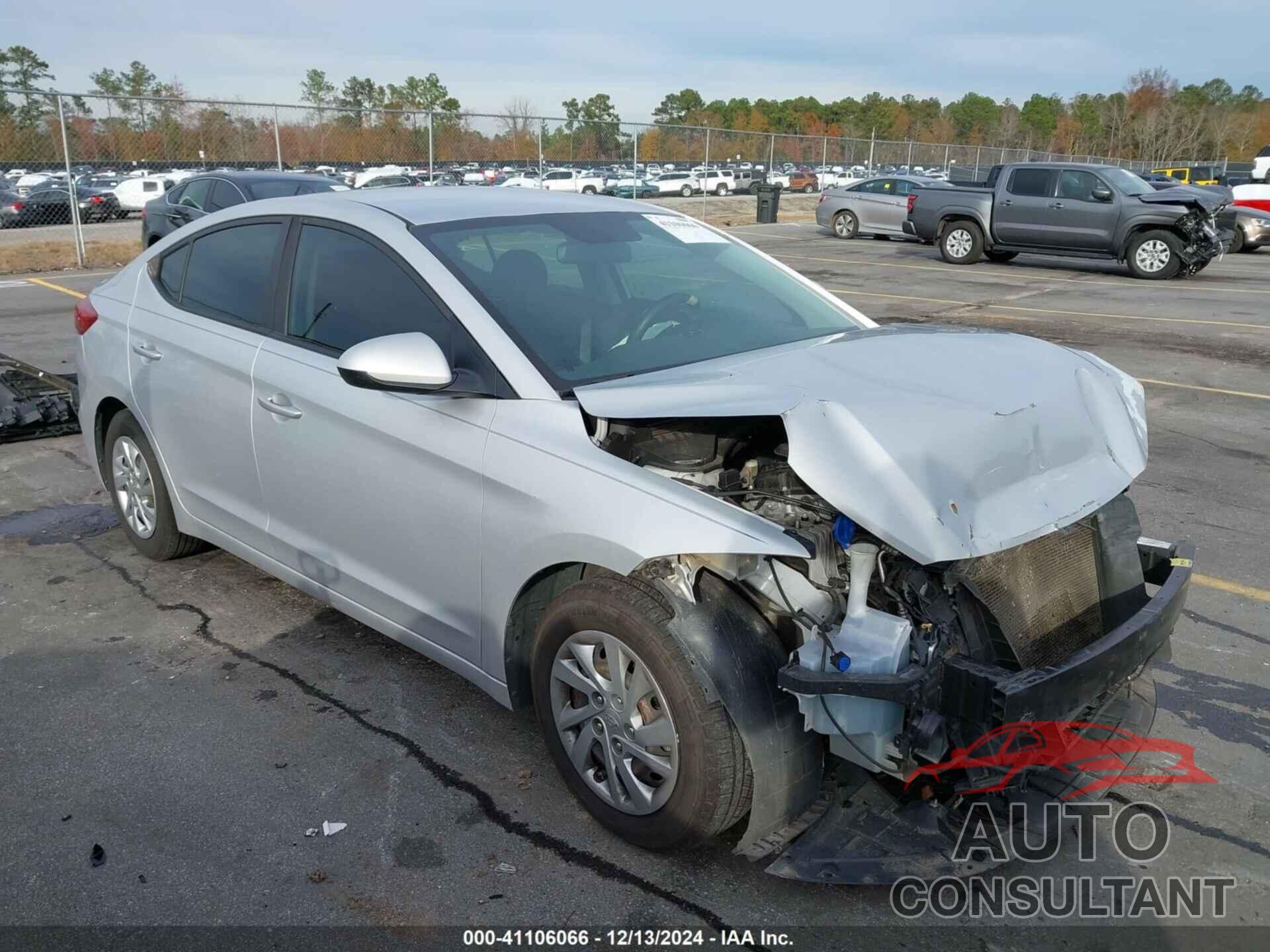 HYUNDAI ELANTRA 2018 - KMHD74LF1JU611584