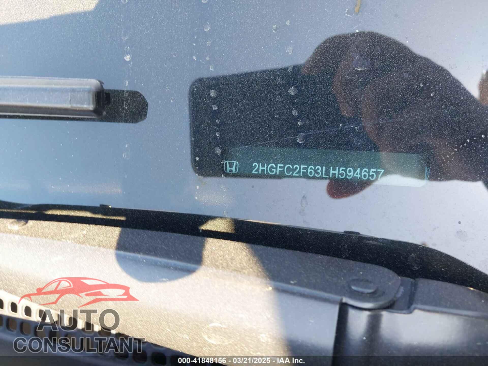 HONDA CIVIC 2020 - 2HGFC2F63LH594657
