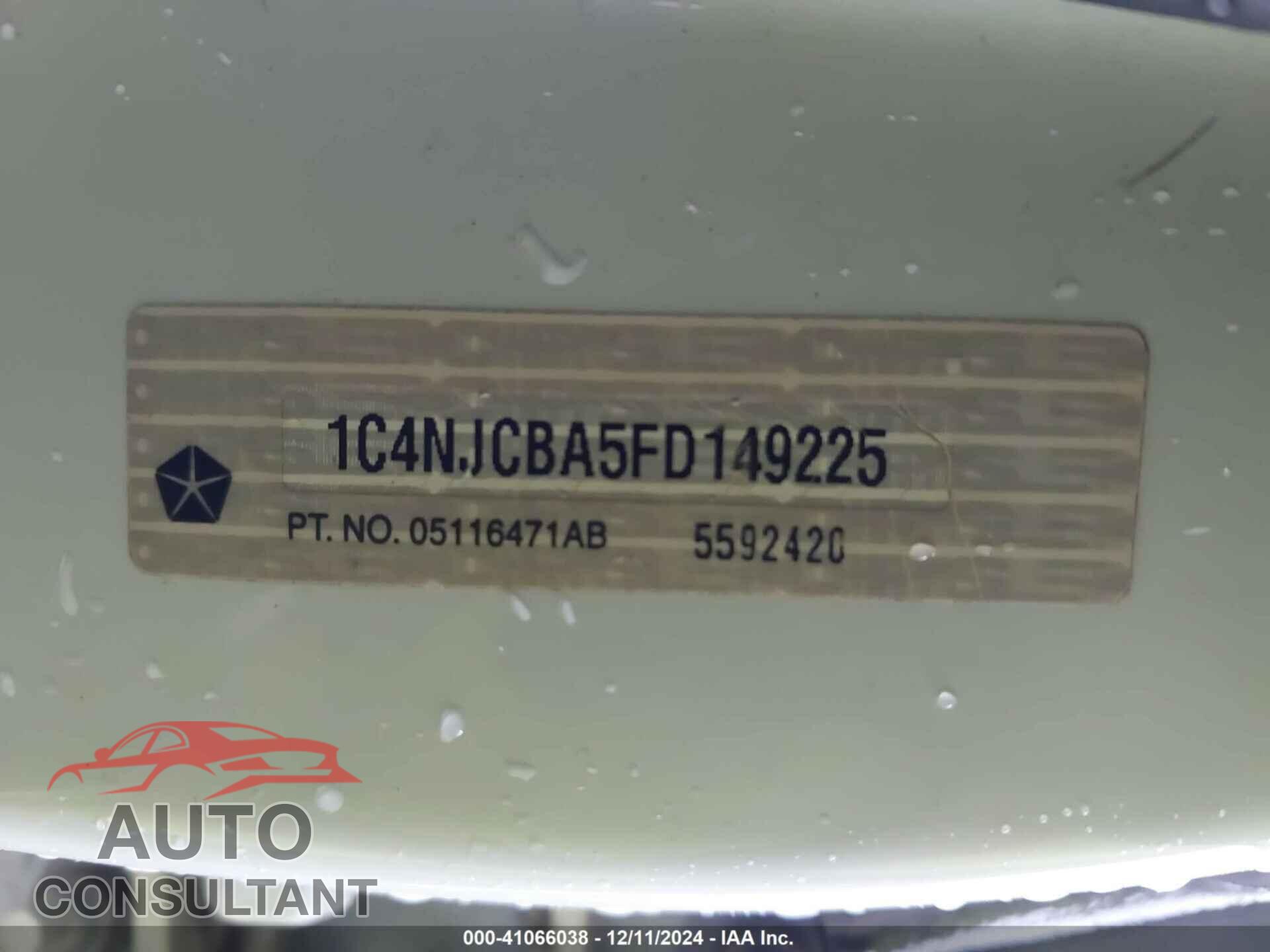 JEEP COMPASS 2015 - 1C4NJCBA5FD149225
