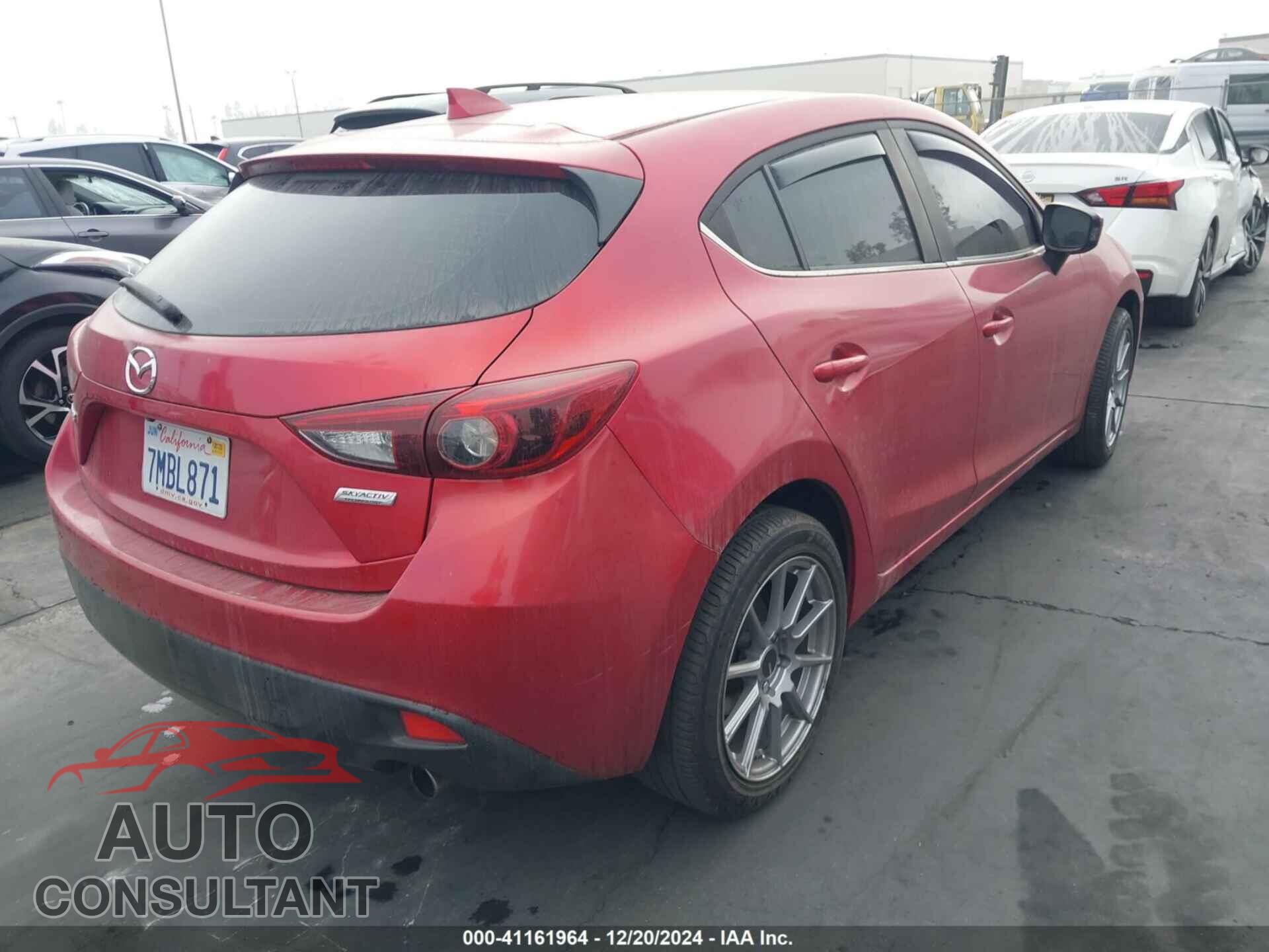 MAZDA MAZDA3 2015 - JM1BM1M39F1272802