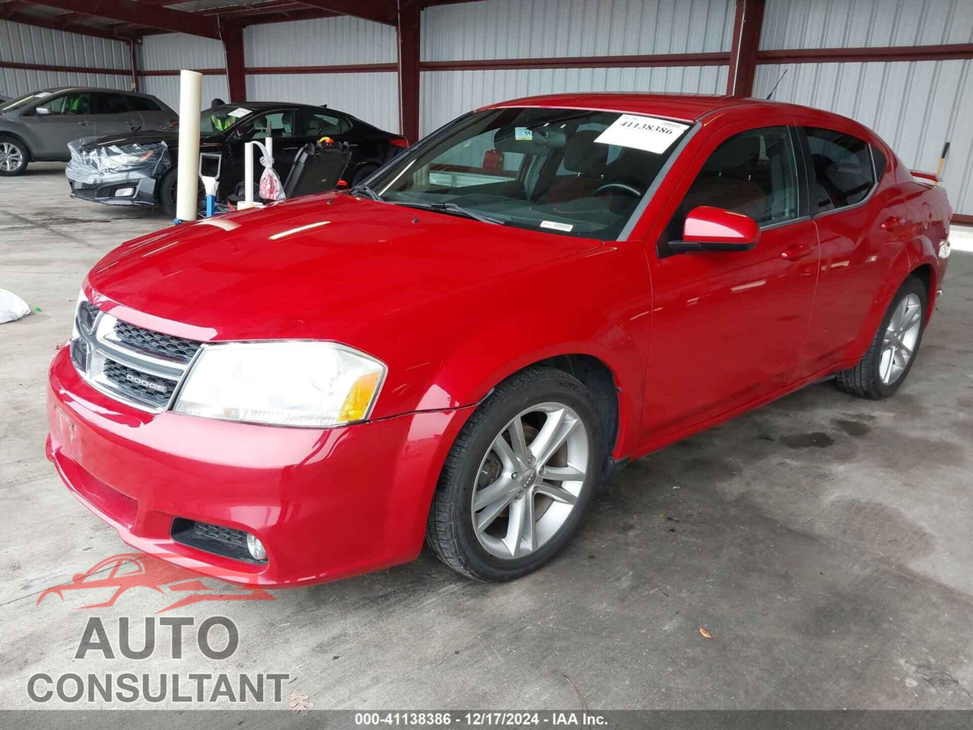 DODGE AVENGER 2011 - 1B3BD1FG2BN509490