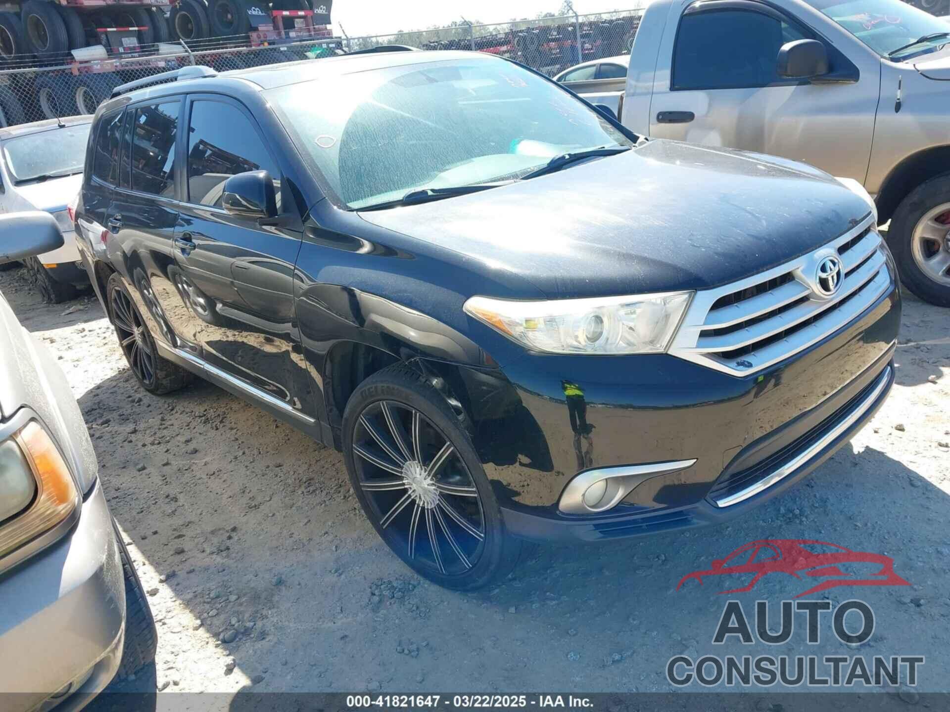 TOYOTA HIGHLANDER 2012 - 5TDZK3EH9CS081597