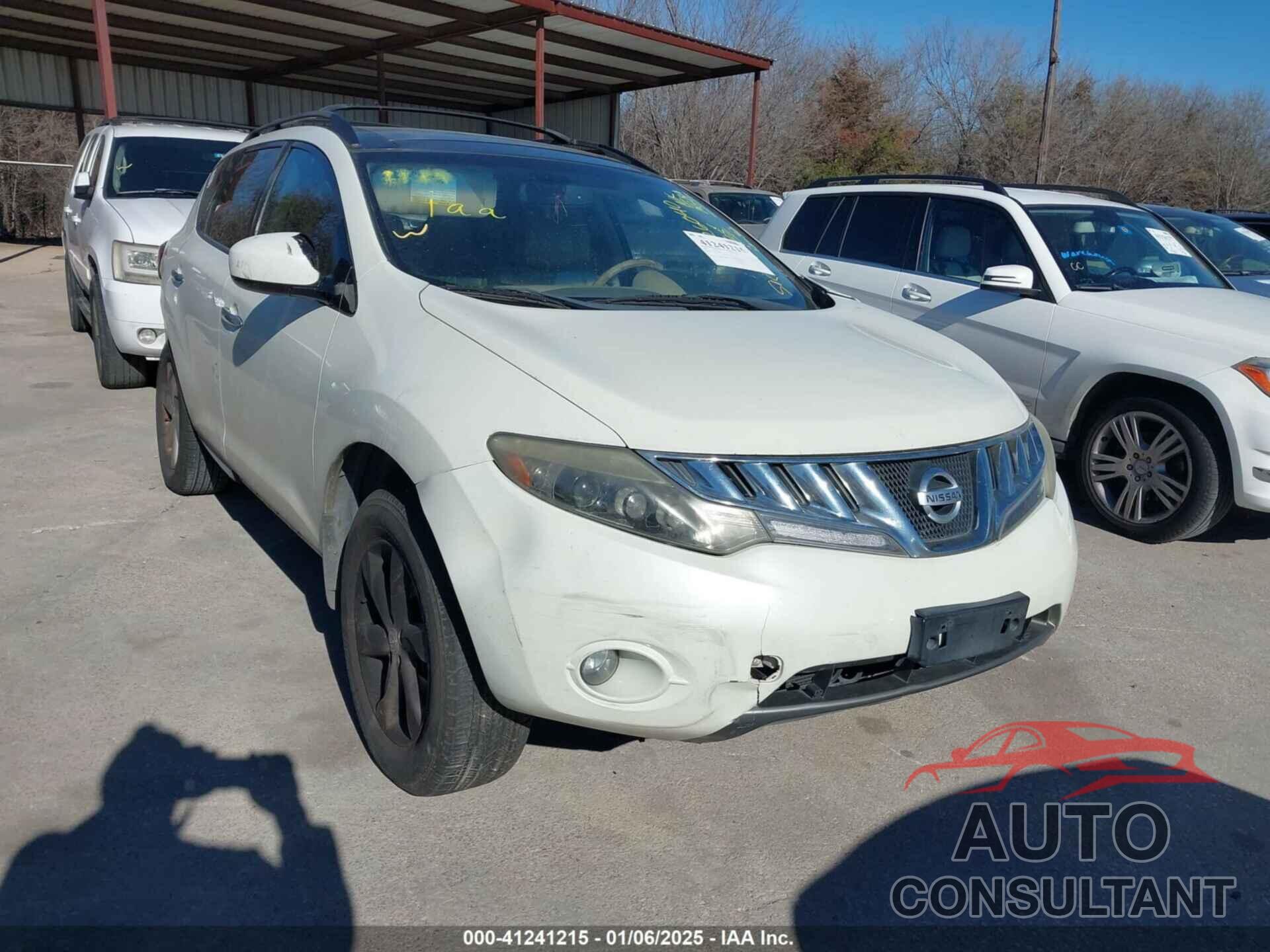 NISSAN MURANO 2009 - JN8AZ18U09W026040