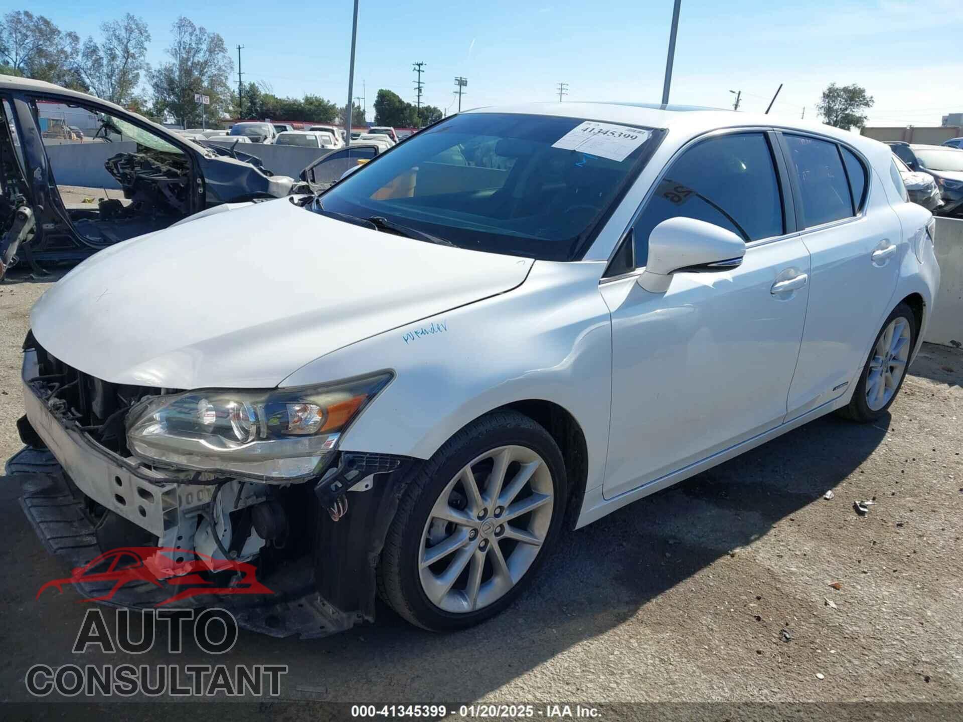 LEXUS CT 200H 2013 - JTHKD5BH4D2171520