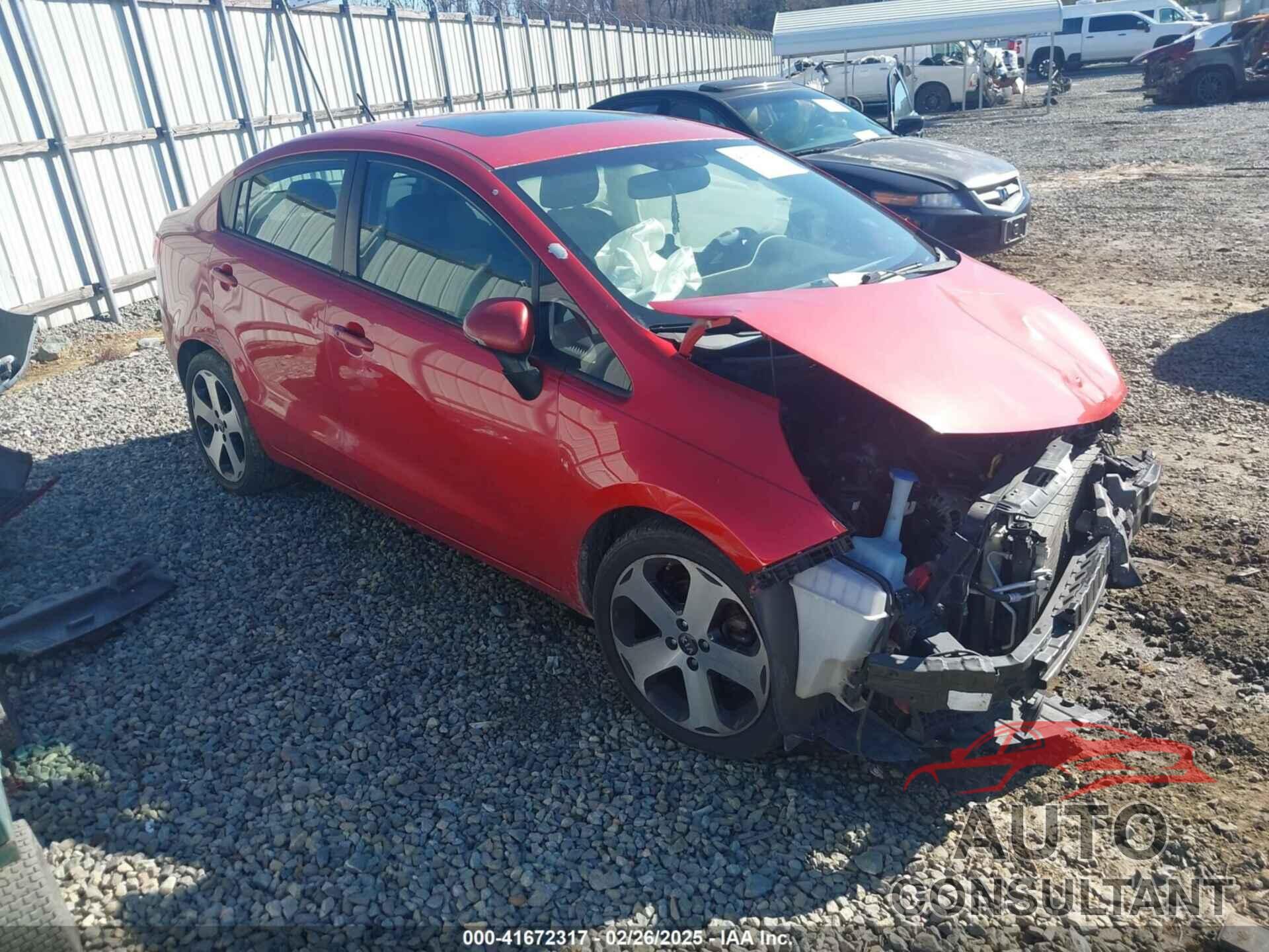 KIA RIO 2012 - KNADN4A34C6052863