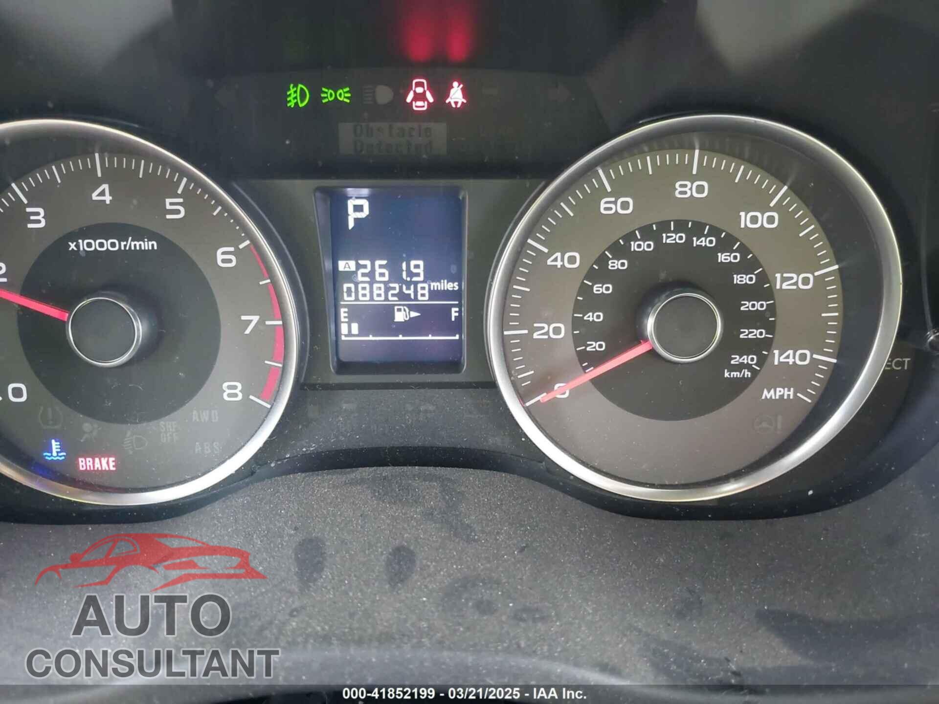 SUBARU FORESTER 2016 - JF2SJAFC1GH455384