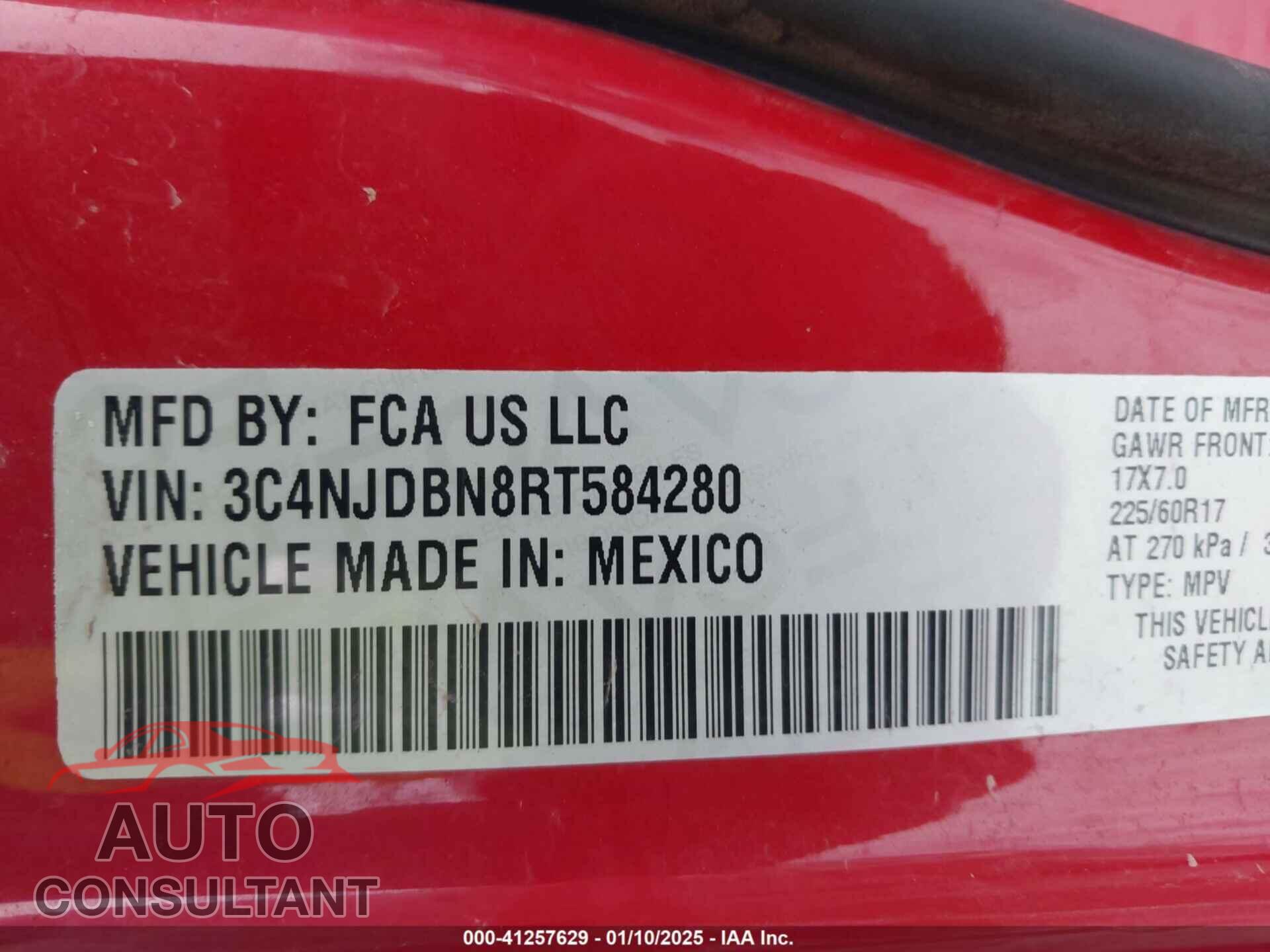 JEEP COMPASS 2024 - 3C4NJDBN8RT584280