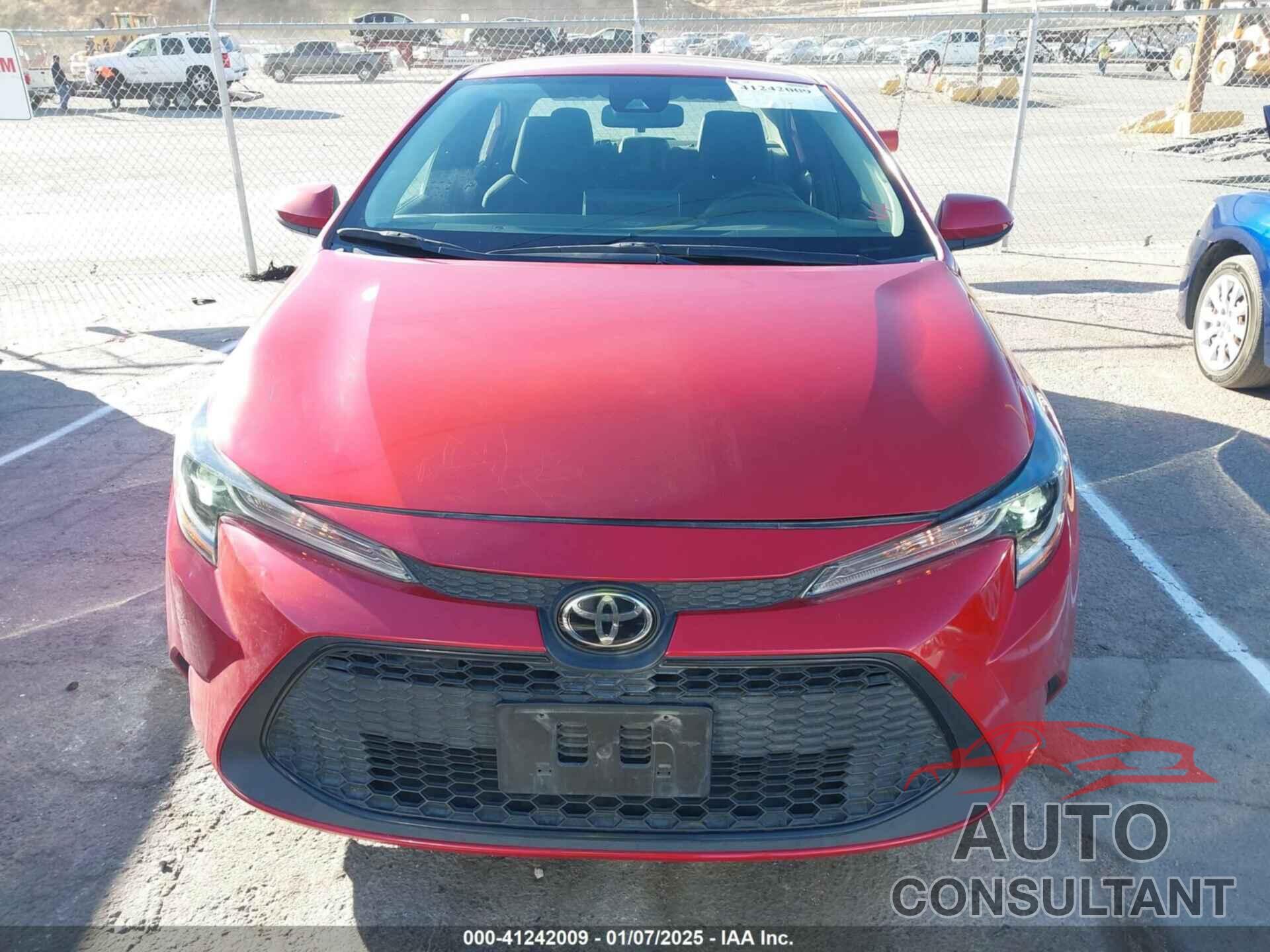 TOYOTA COROLLA 2020 - 5YFEPRAE1LP054594