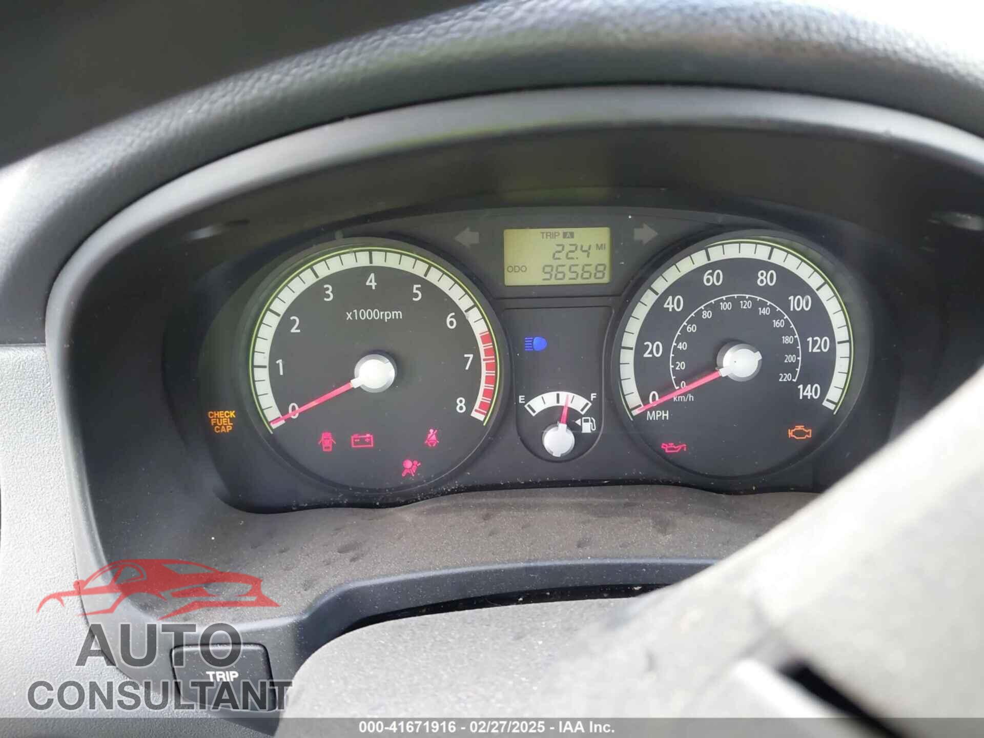 KIA RIO 2009 - KNADE223596452975