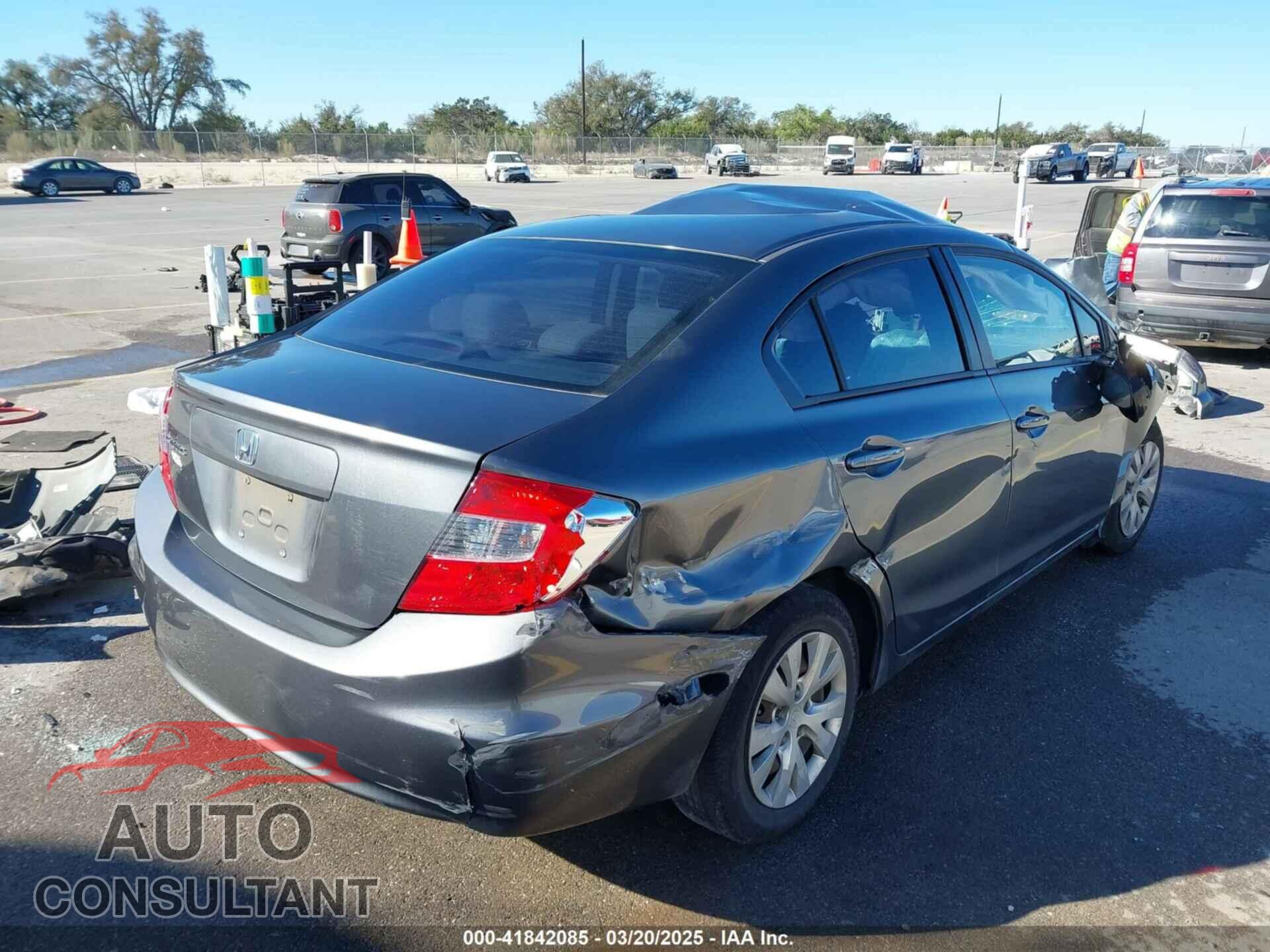 HONDA CIVIC 2012 - 19XFB2F50CE084884