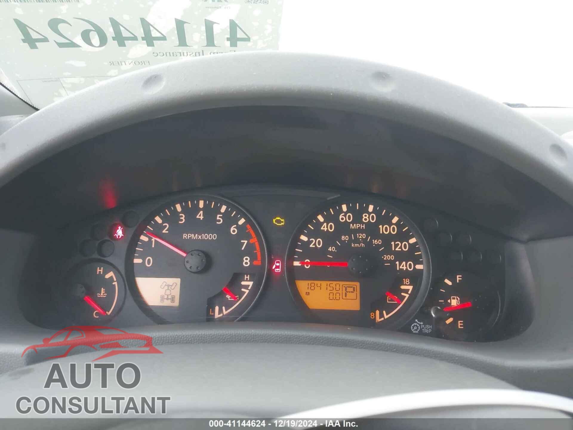 NISSAN FRONTIER 2016 - 1N6AD0EV7GN794356