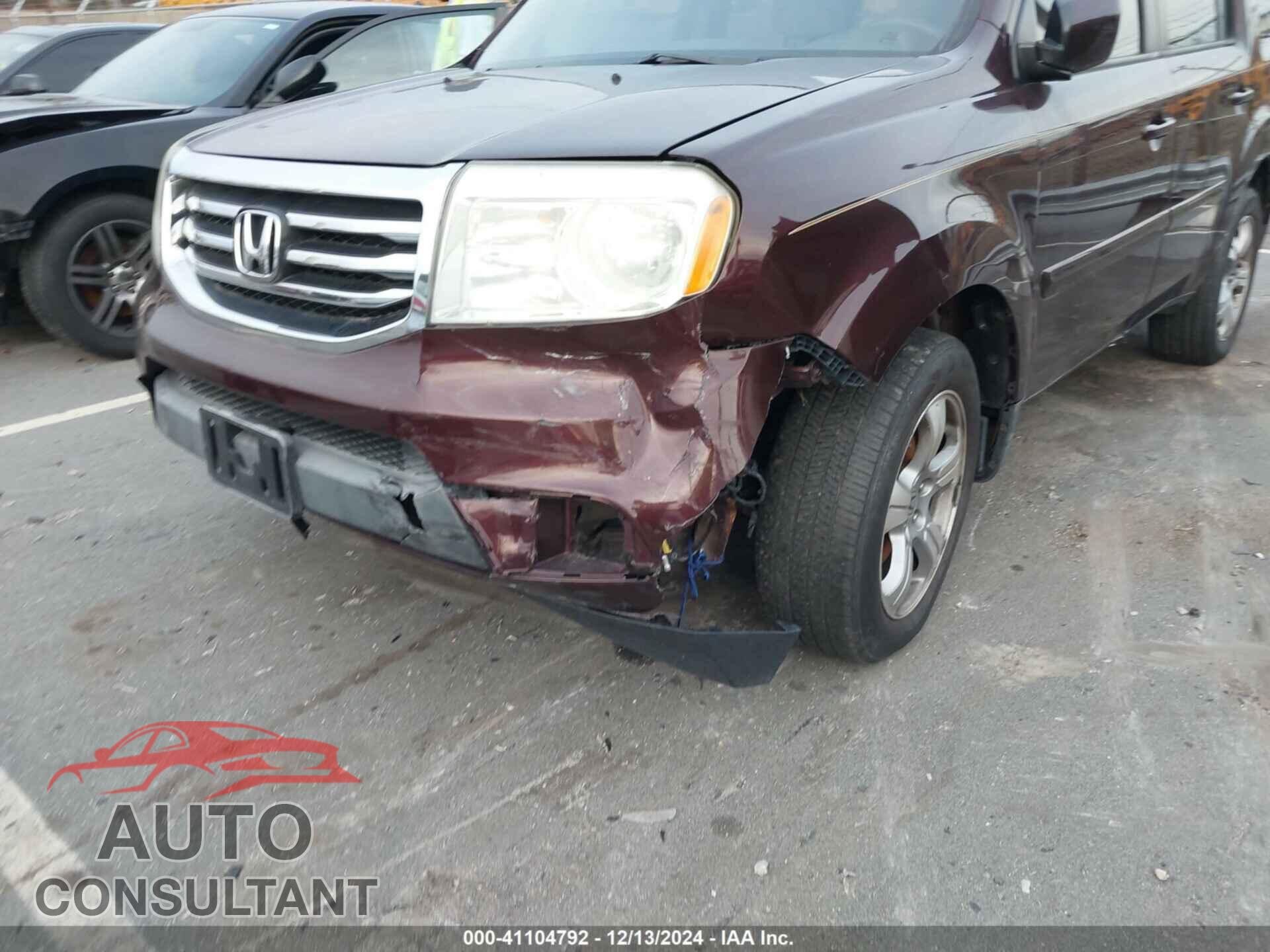 HONDA PILOT 2012 - 5FNYF3H4XCB018800