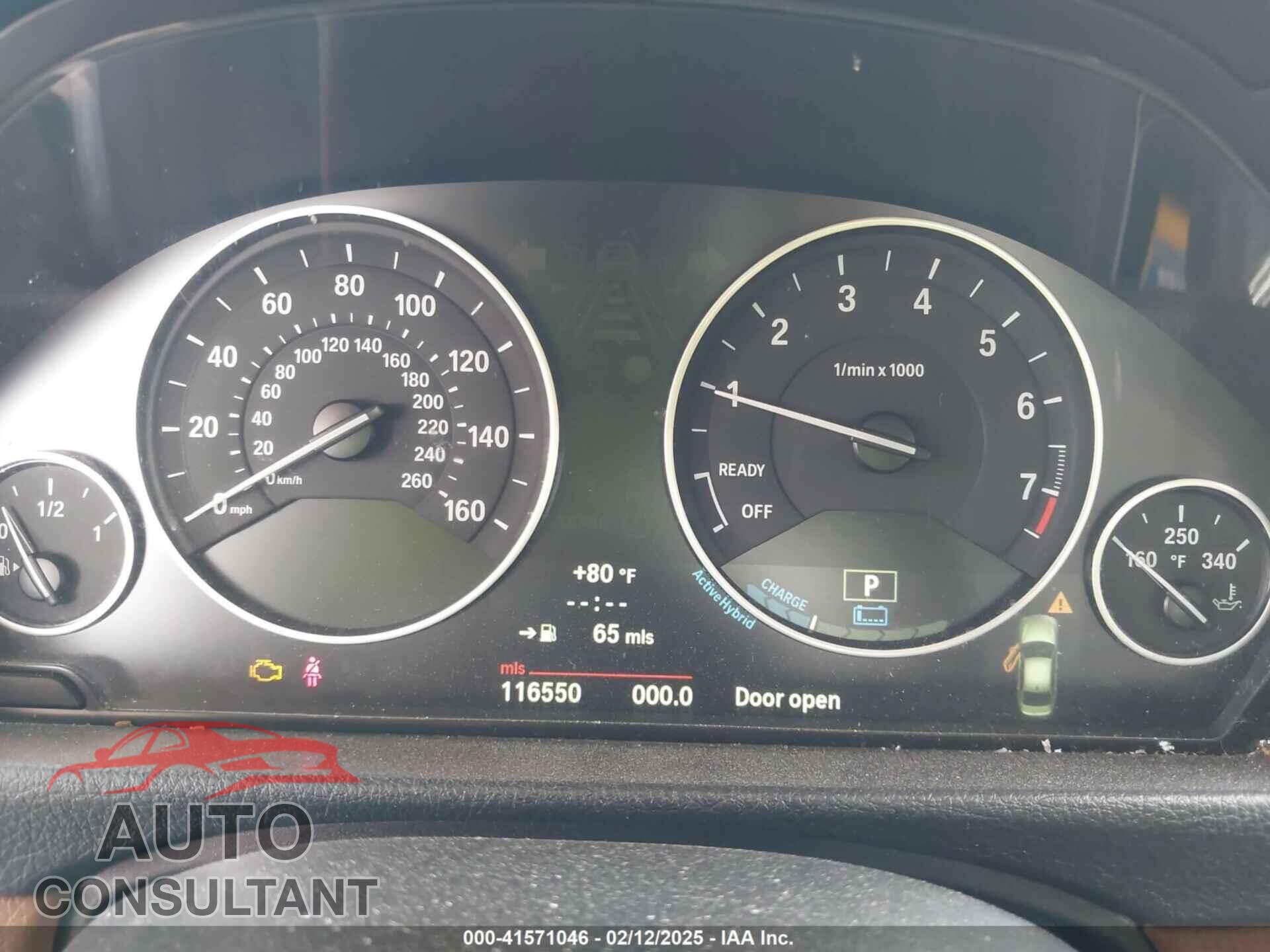 BMW ACTIVEHYBRID 3 2013 - WBA3F9C59DF484239