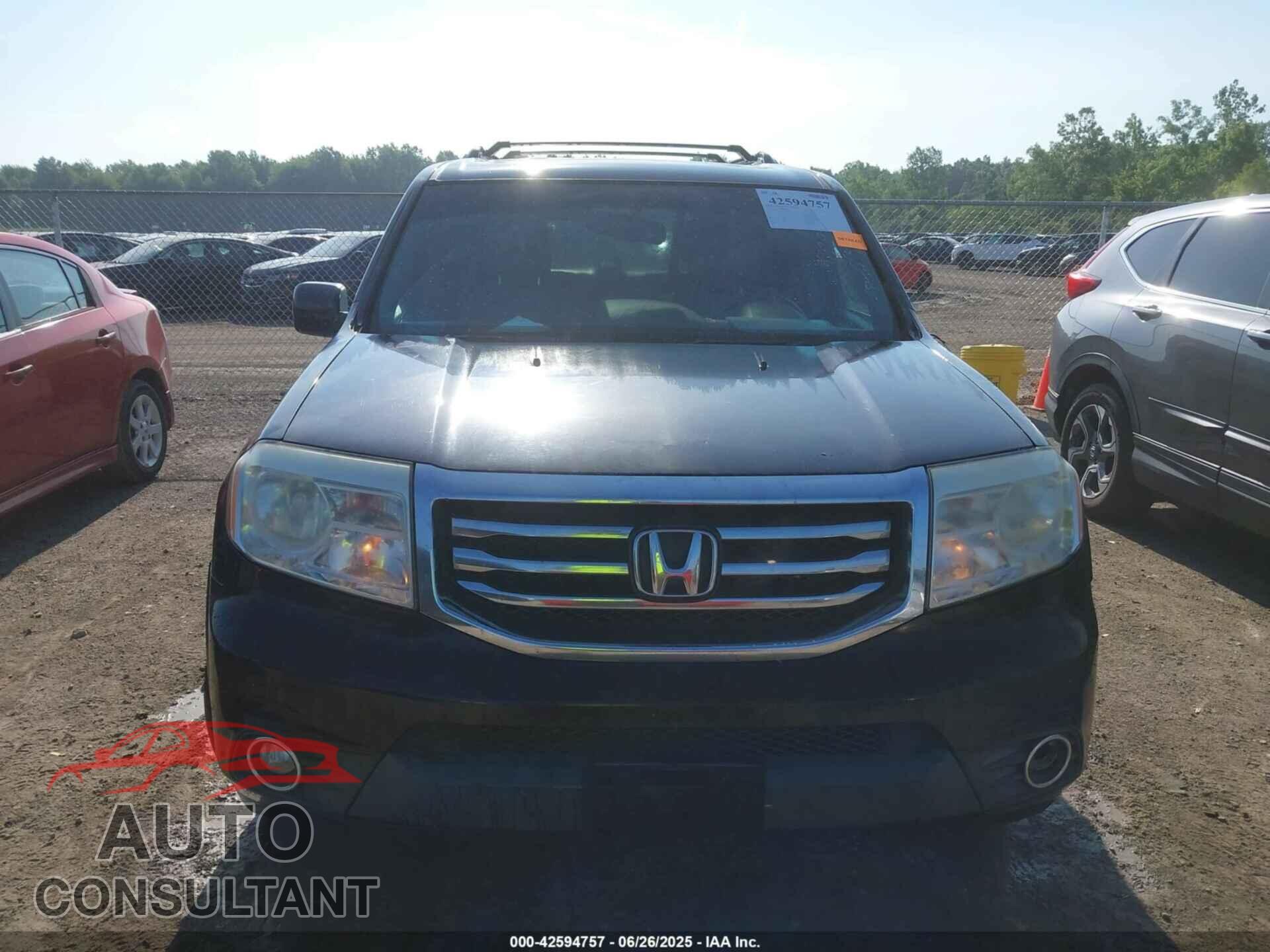 HONDA PILOT 2012 - 5FNYF4H62CB054309
