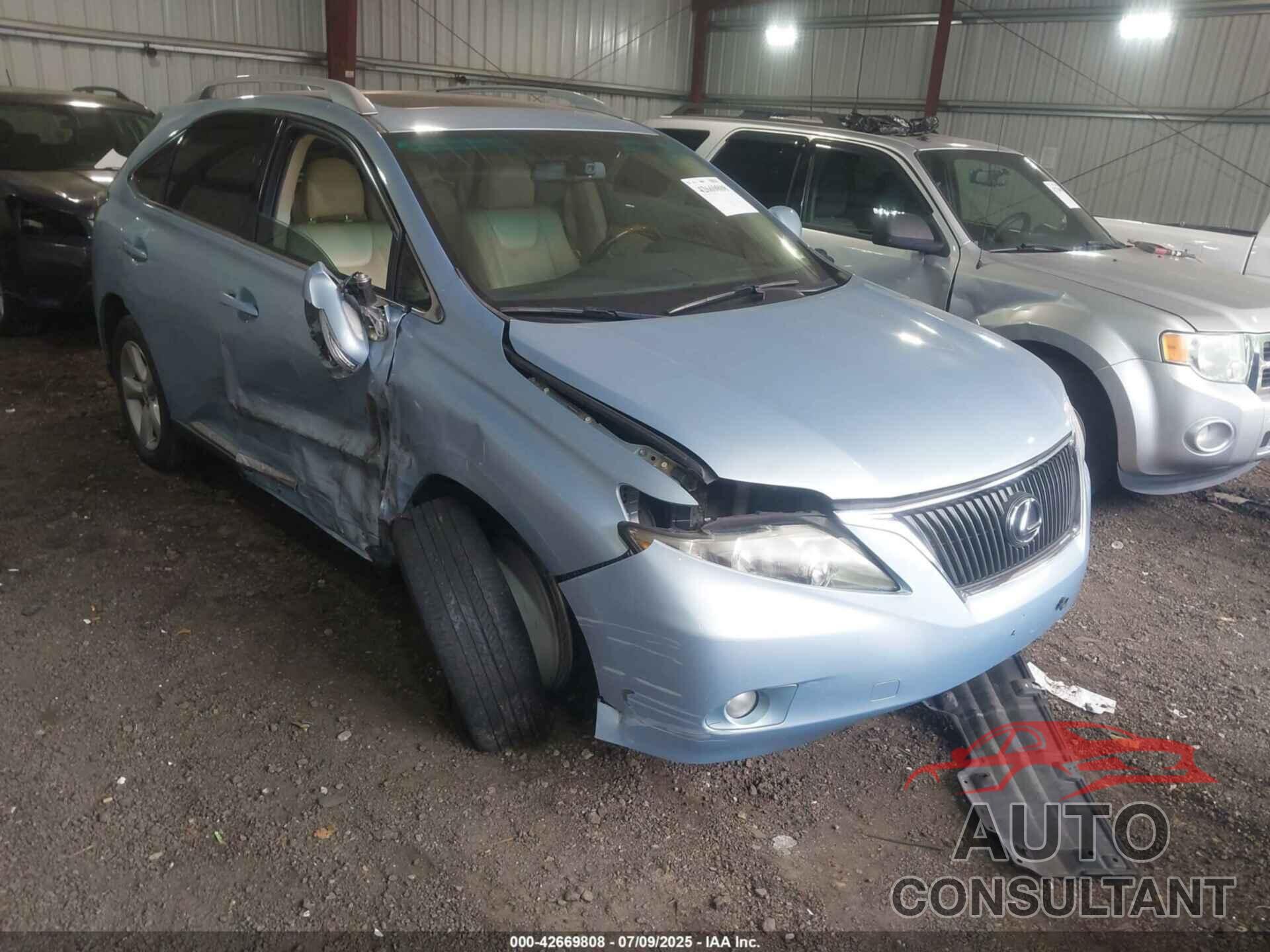 LEXUS RX 350 2010 - 2T2BK1BA2AC010580