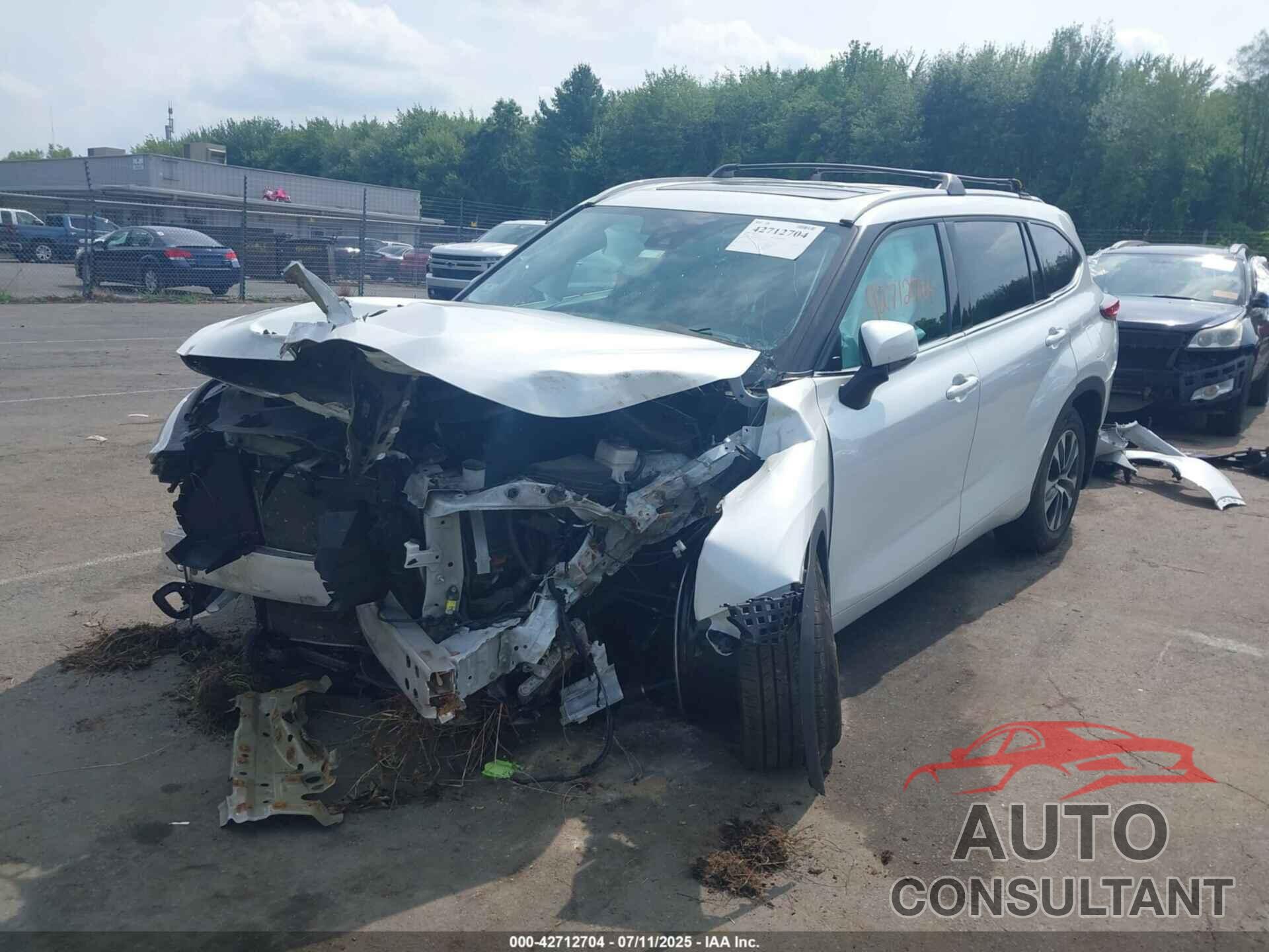 TOYOTA HIGHLANDER 2022 - 5TDGZRBH4NS241575