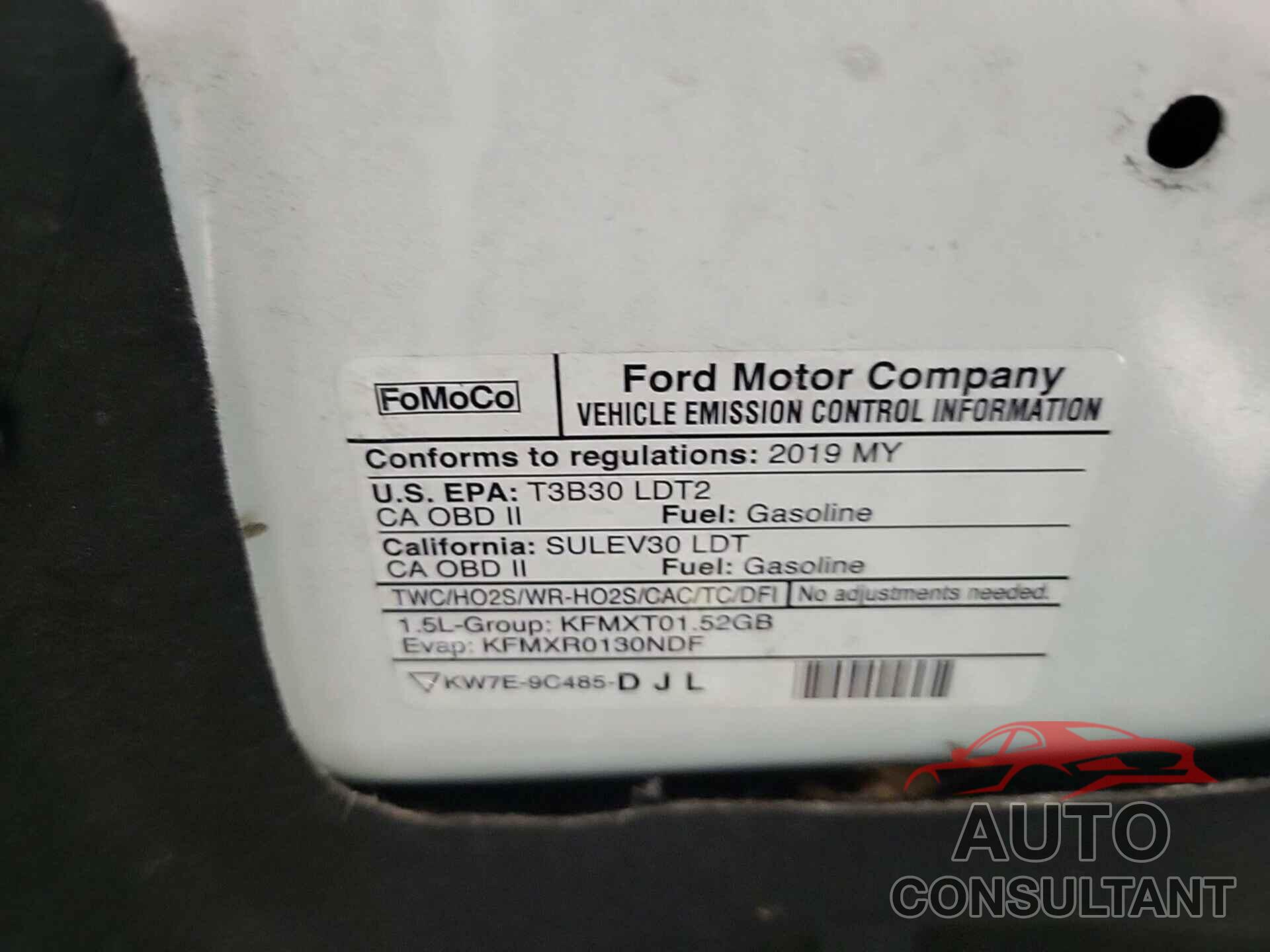 FORD ESCAPE 2019 - 1FMCU9HD0KUA48764