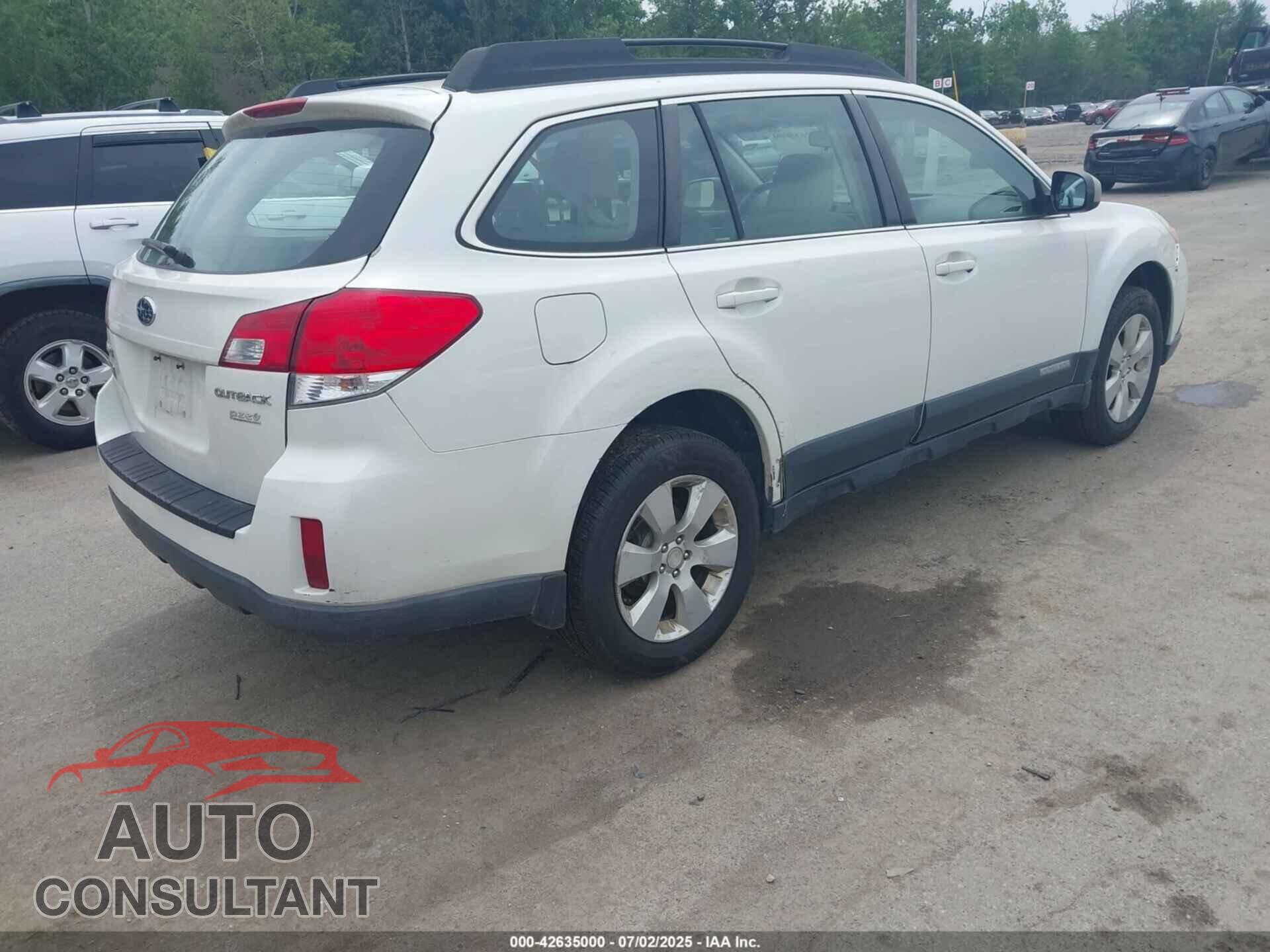 SUBARU OUTBACK 2012 - 4S4BRBAC1C3296230