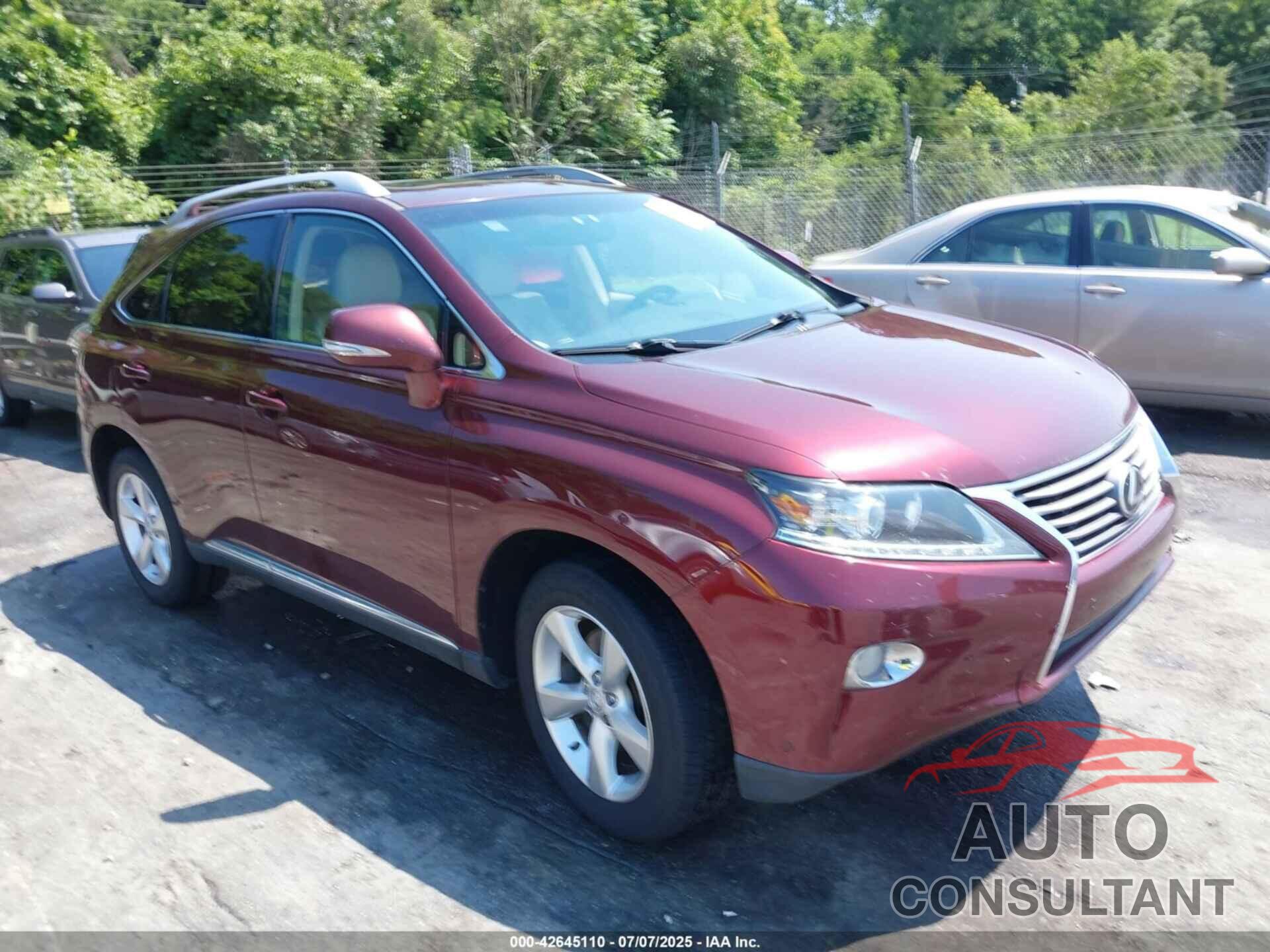 LEXUS RX 350 2014 - JTJBK1BA8E2461356
