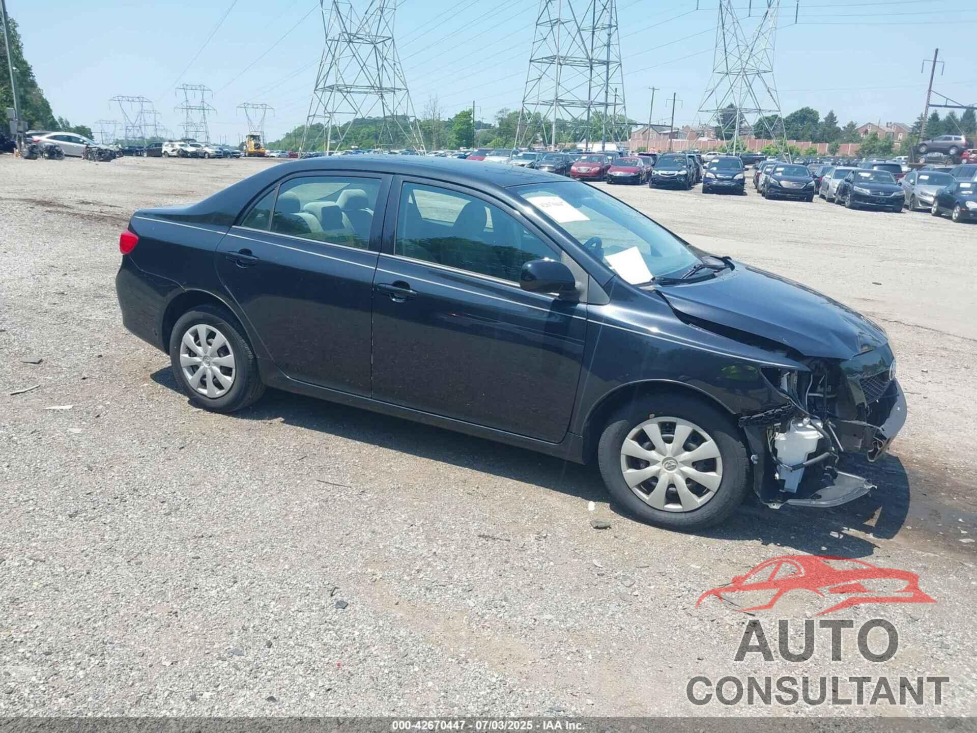 TOYOTA COROLLA 2009 - JTDBL40E499083475