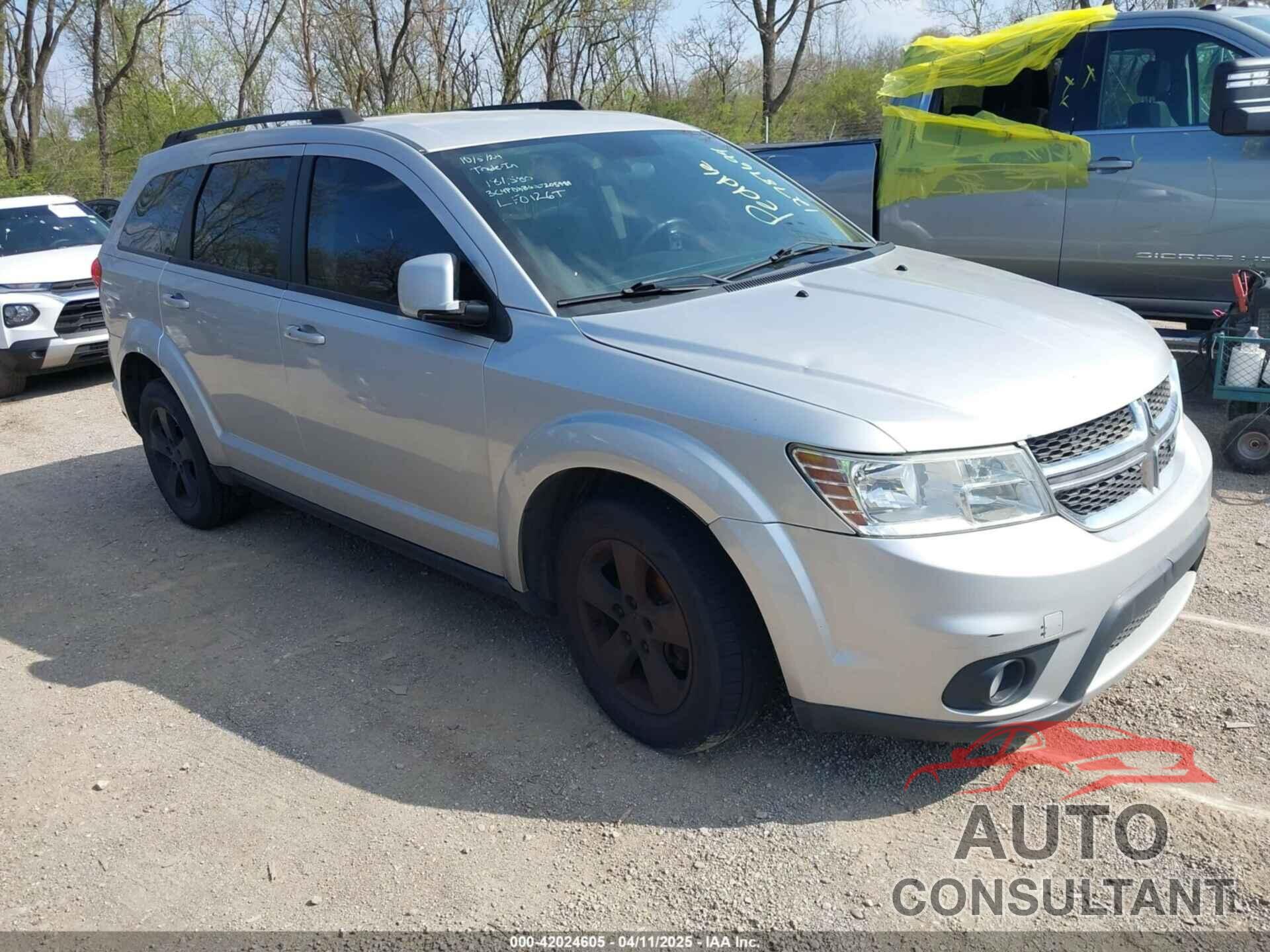 DODGE JOURNEY 2012 - 3C4PDDBG0CT205989