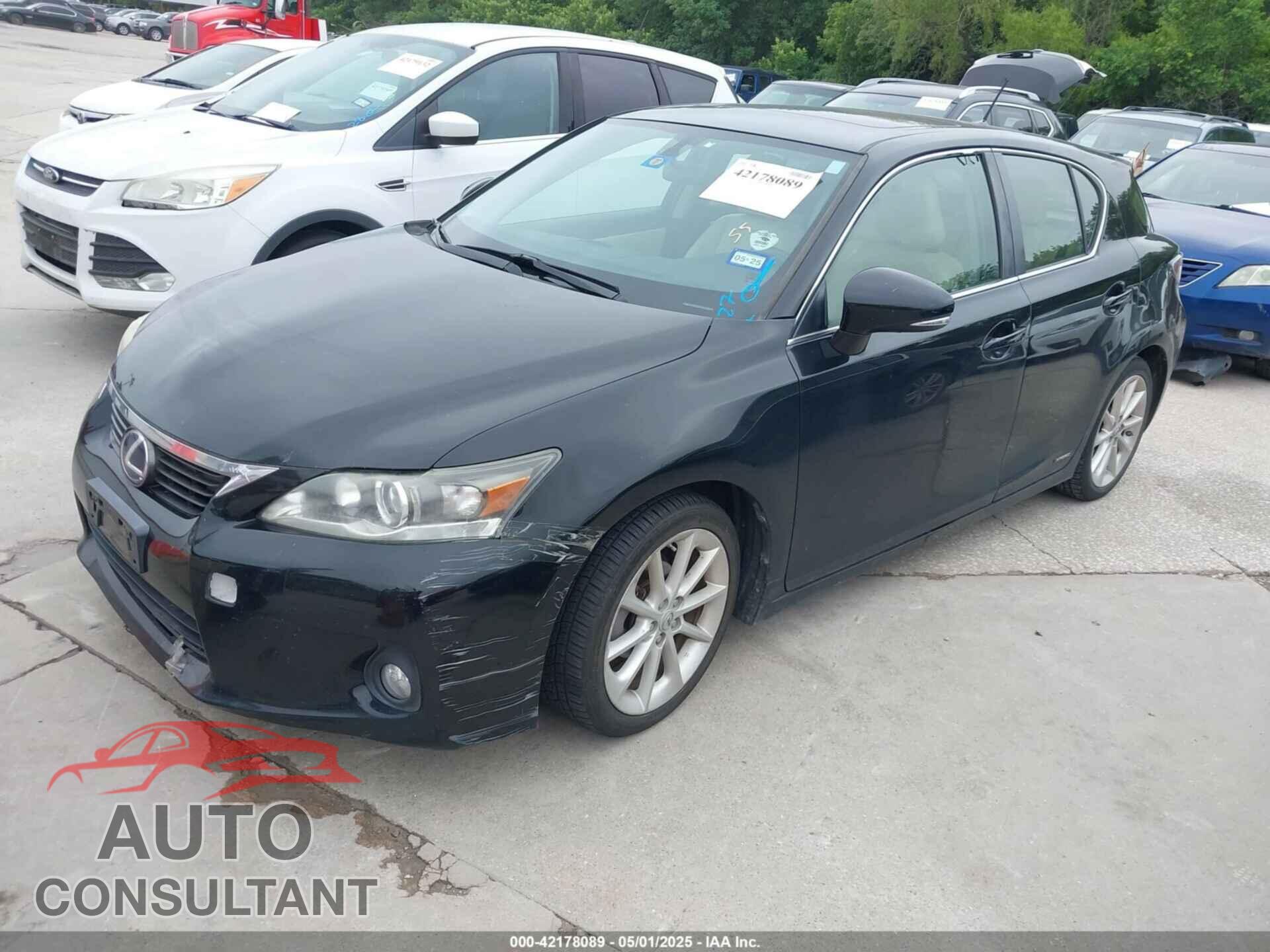 LEXUS CT 200H 2012 - JTHKD5BHXC2108209