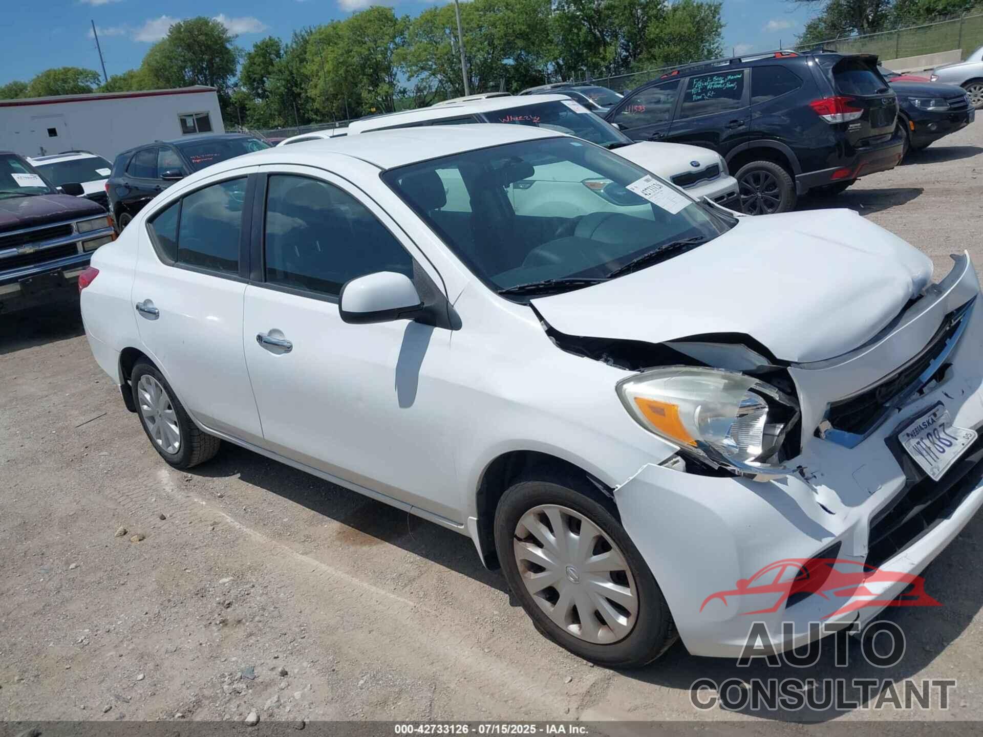 NISSAN VERSA 2012 - 3N1CN7AP3CL933615