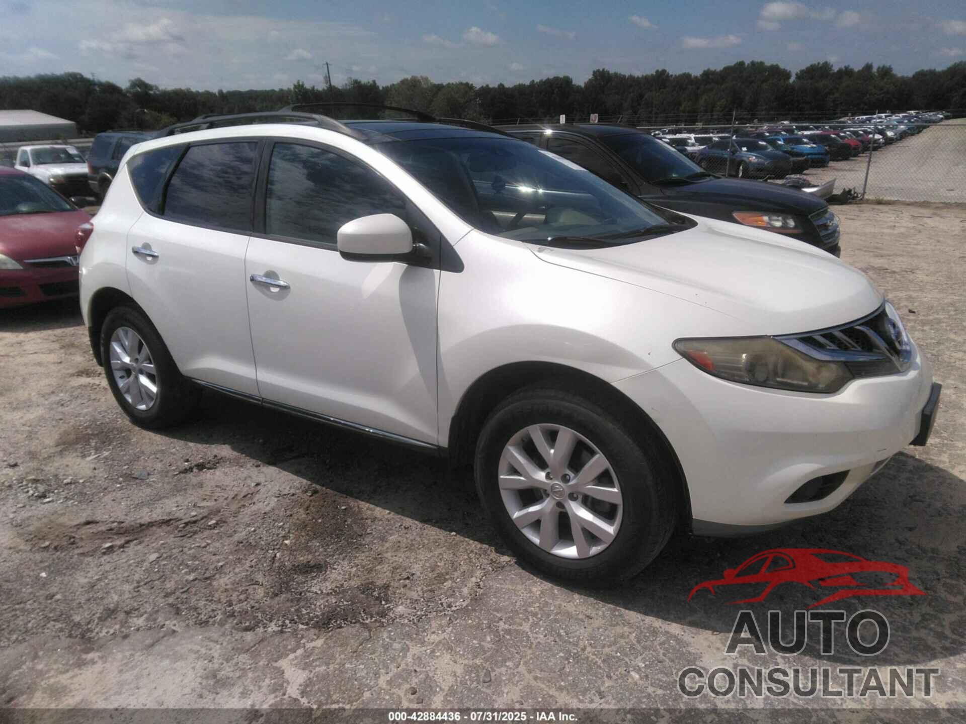 NISSAN MURANO 2012 - JN8AZ1MUXCW103848