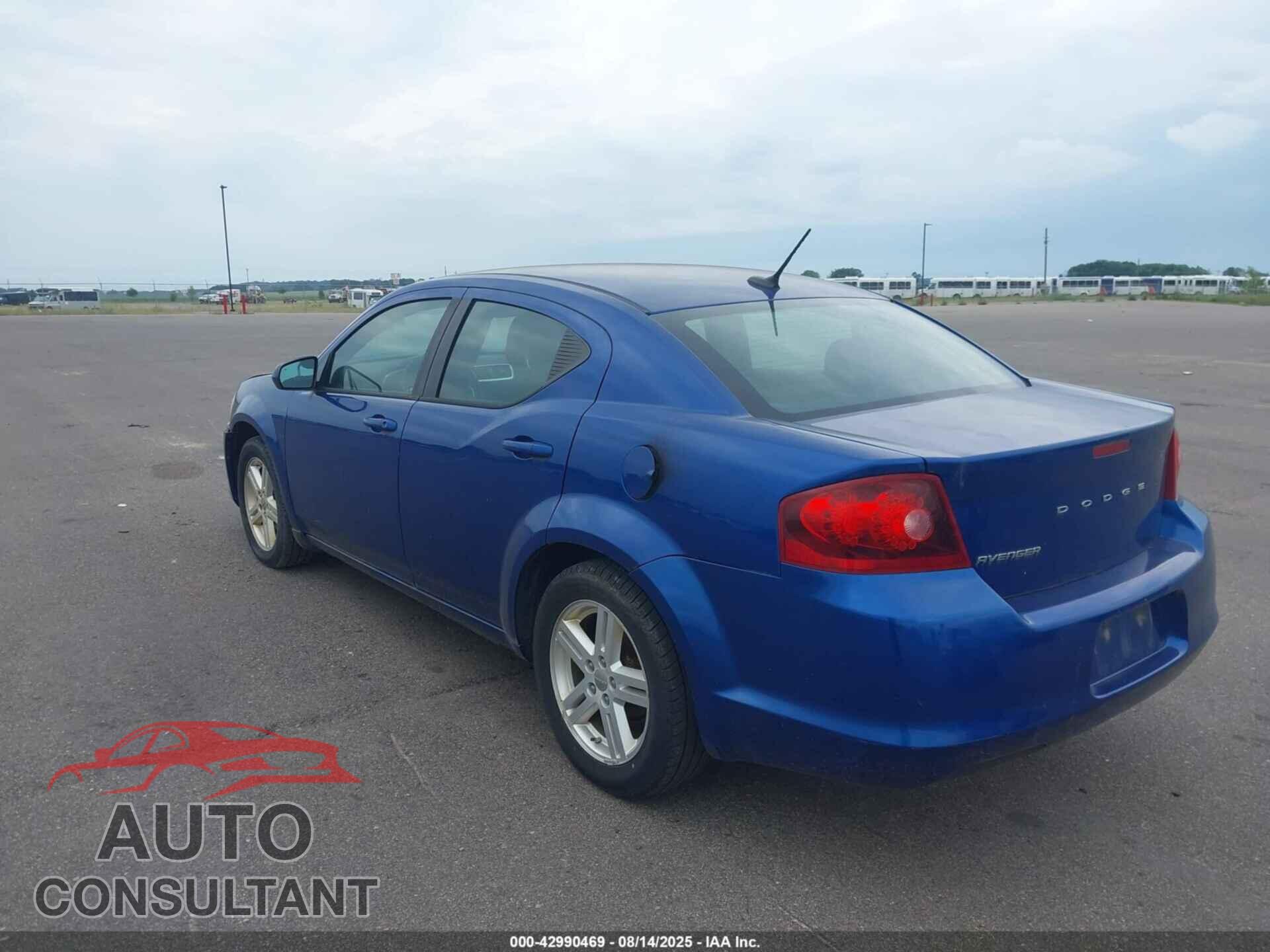 DODGE AVENGER 2012 - 1C3CDZCB6CN148331