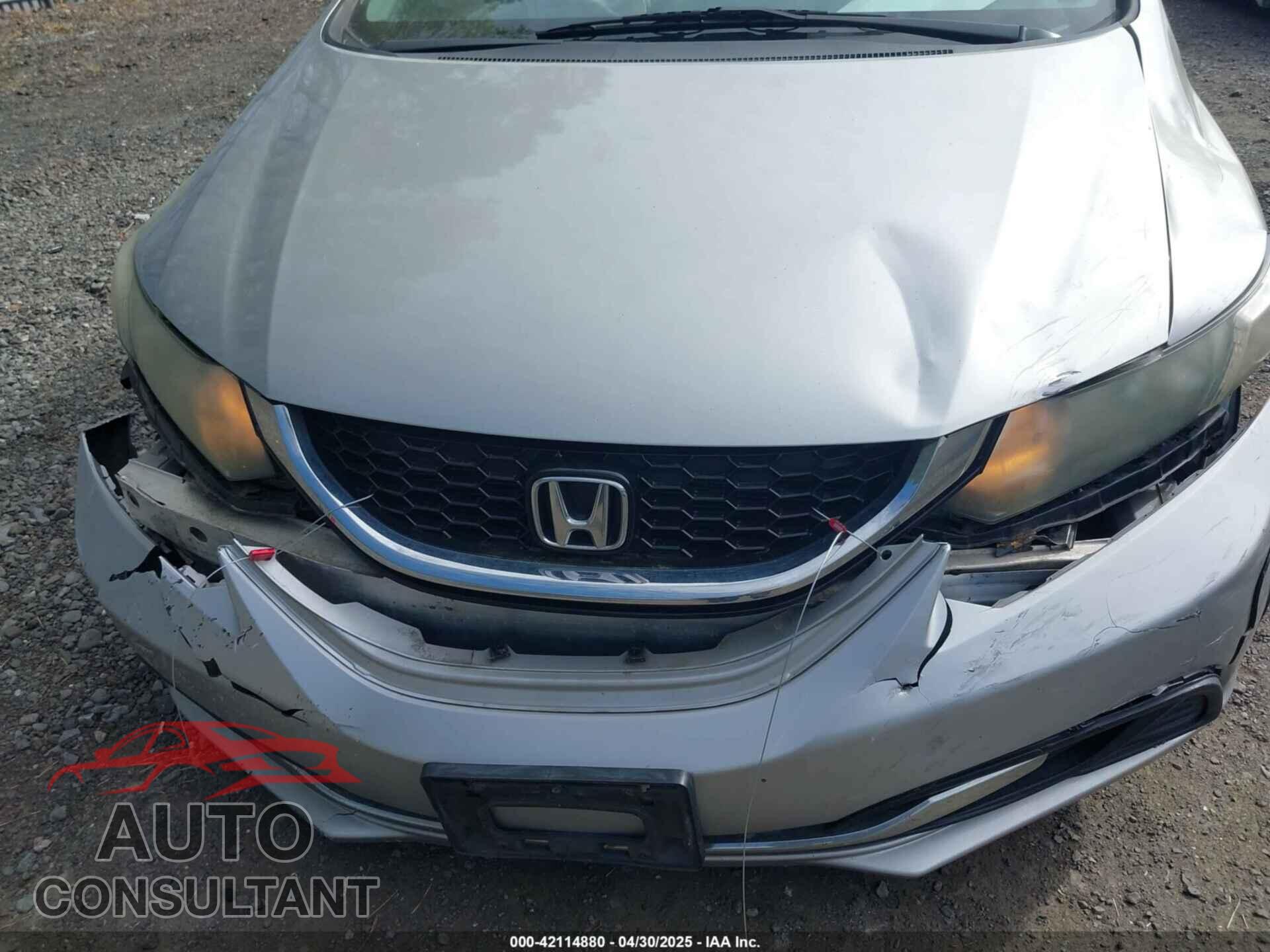 HONDA CIVIC 2013 - 19XFB2F80DE201813