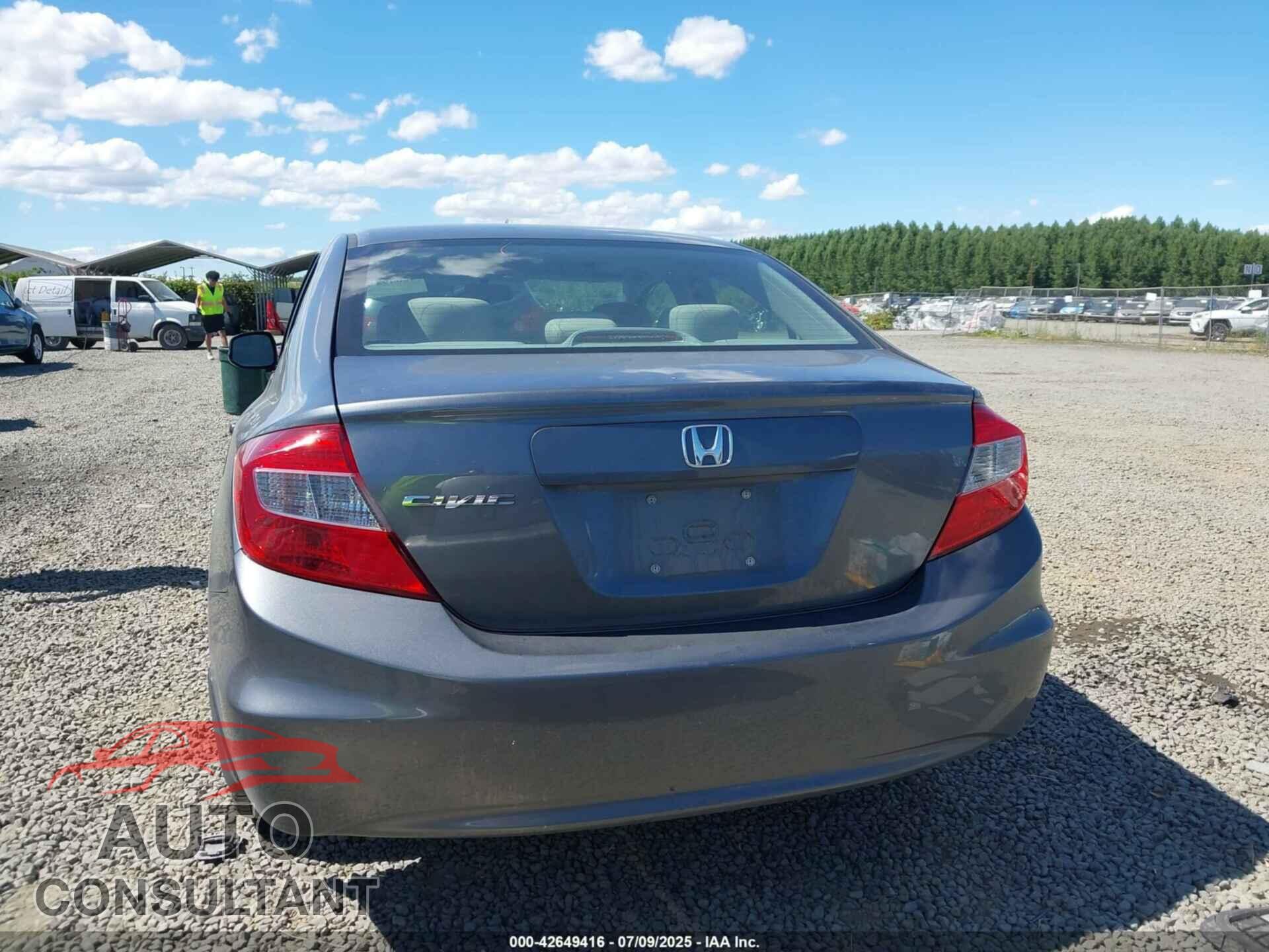 HONDA CIVIC 2012 - 19XFB2F84CE353446