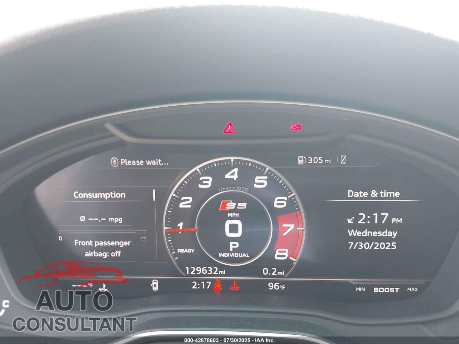 AUDI S5 2018 - WAUB4CF52JA107111