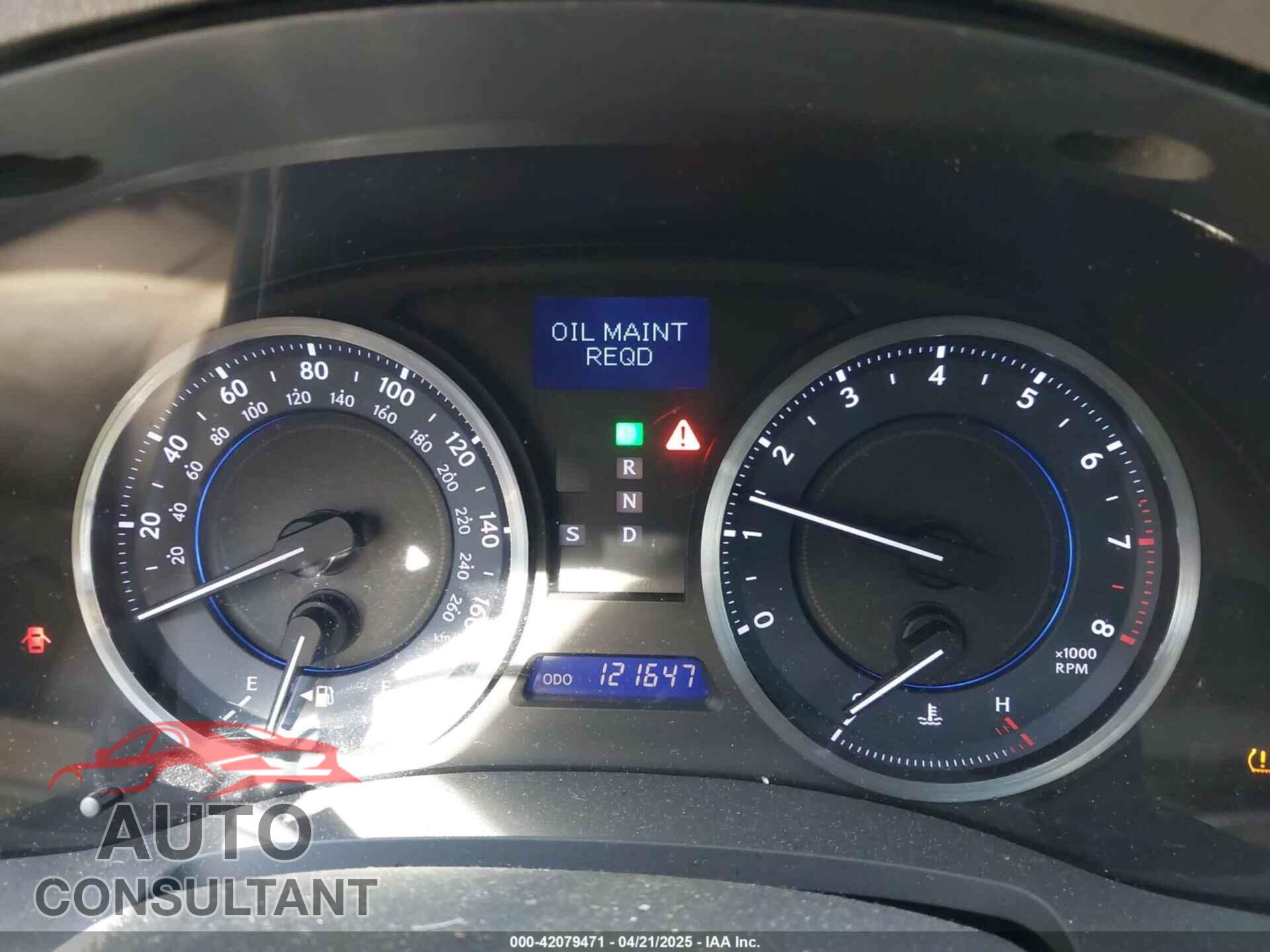 LEXUS IS 250 2012 - JTHCF5C26C5058805