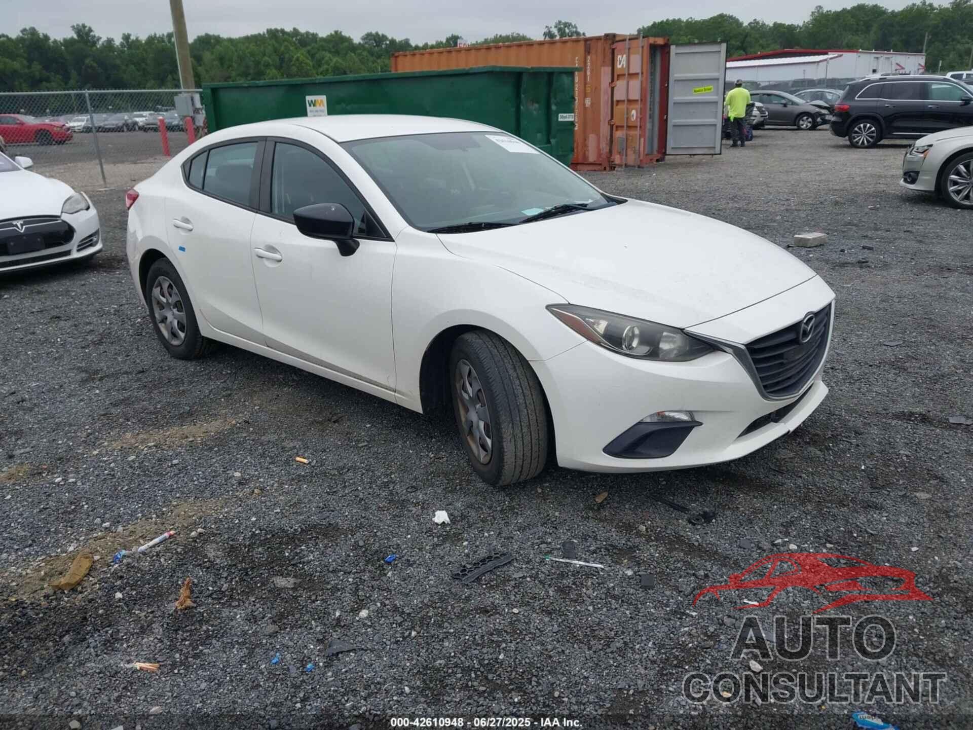 MAZDA MAZDA3 2014 - JM1BM1T79E1214451