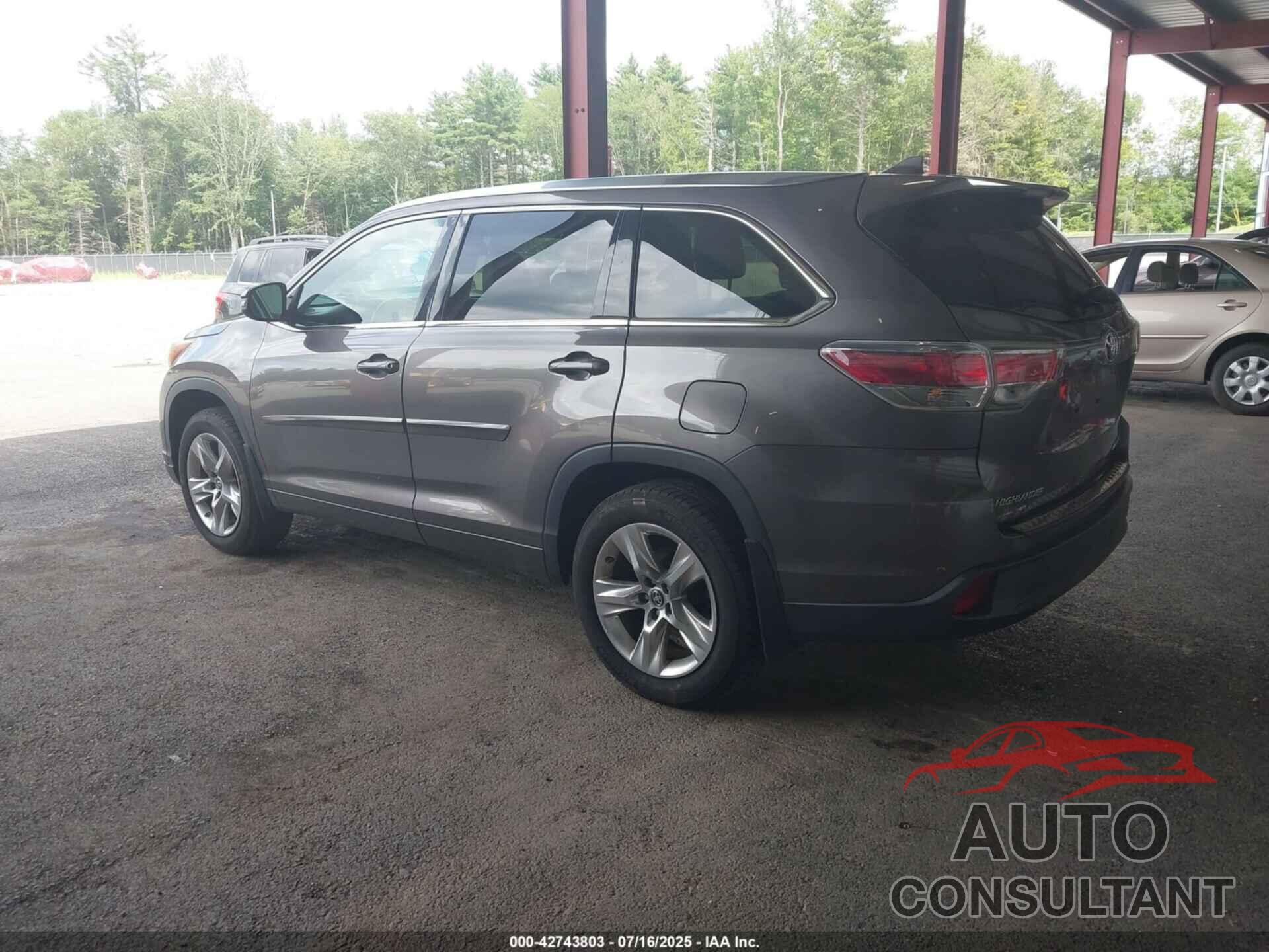 TOYOTA HIGHLANDER 2016 - 5TDDKRFH1GS355442