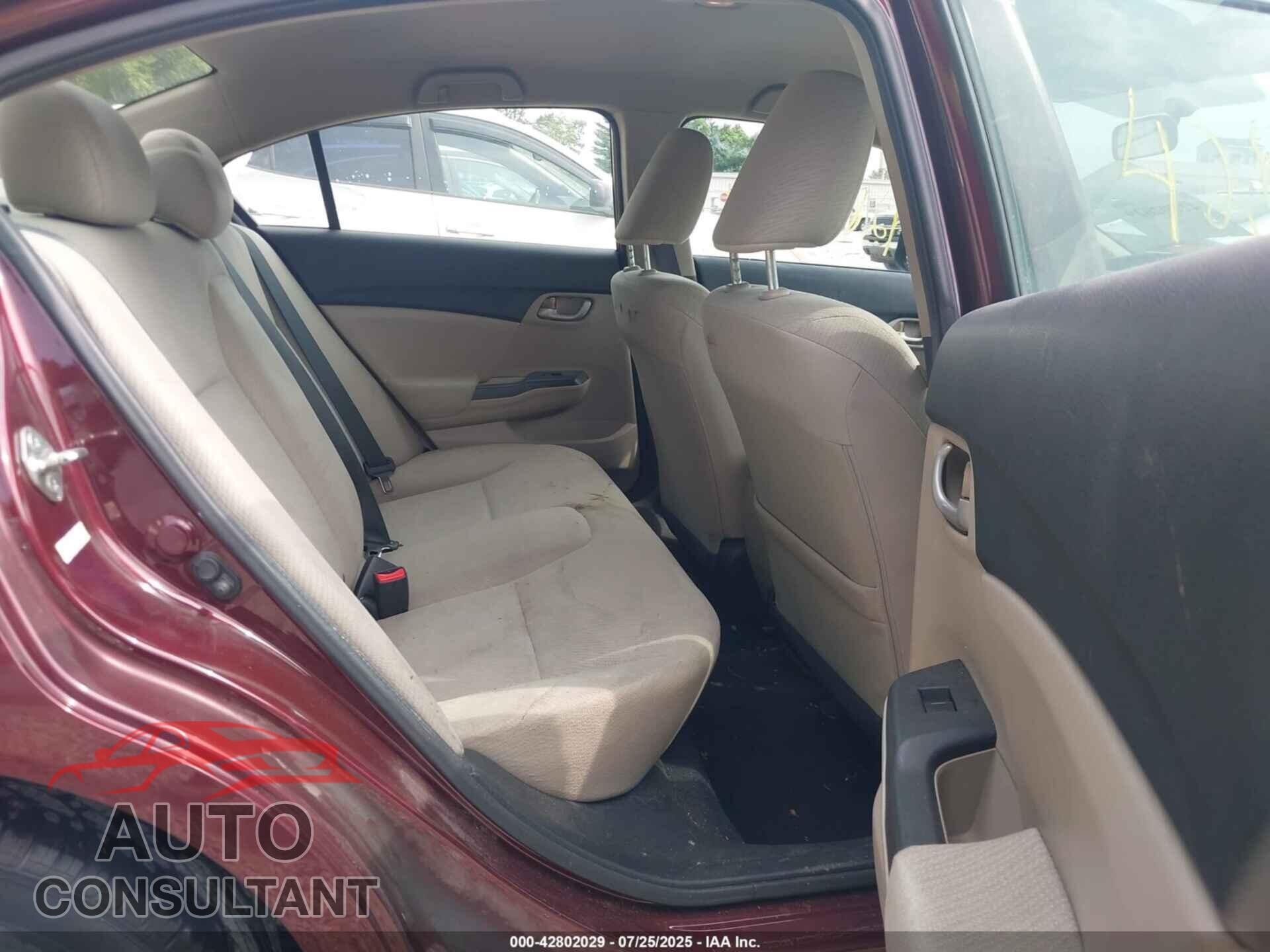HONDA CIVIC 2013 - 19XFB2F56DE019006