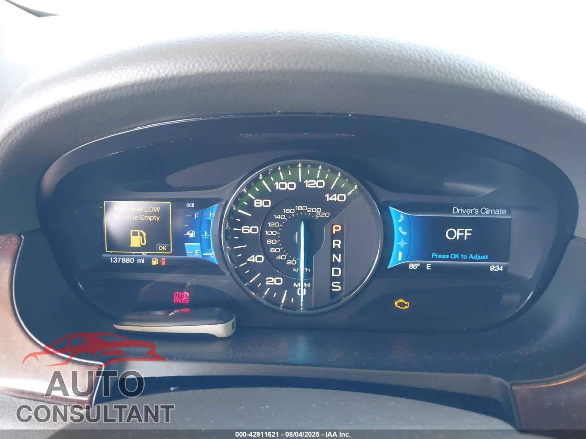FORD EDGE 2013 - 2FMDK3KC7DBE23517