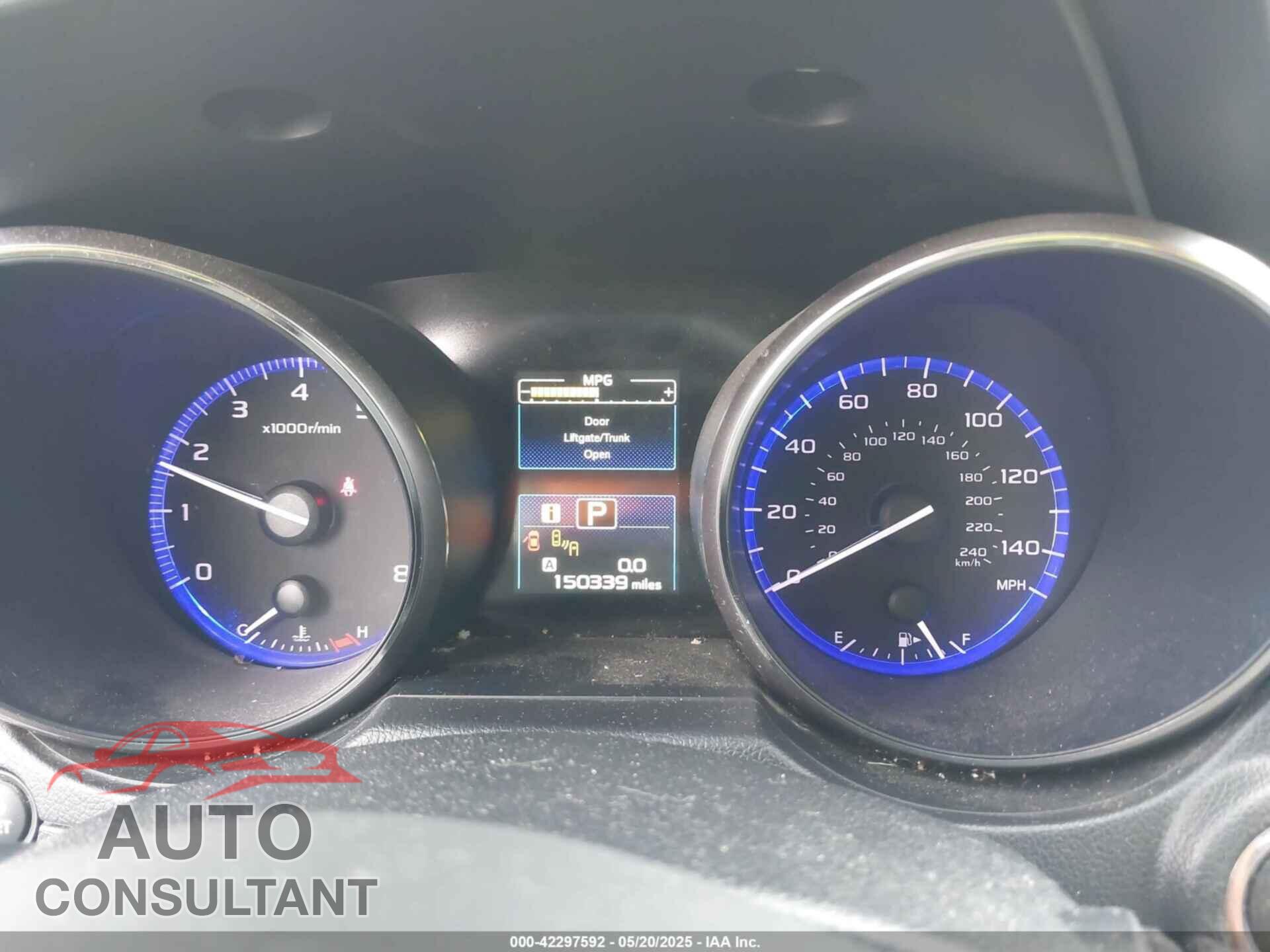 SUBARU OUTBACK 2015 - 4S4BSALC8F3340109