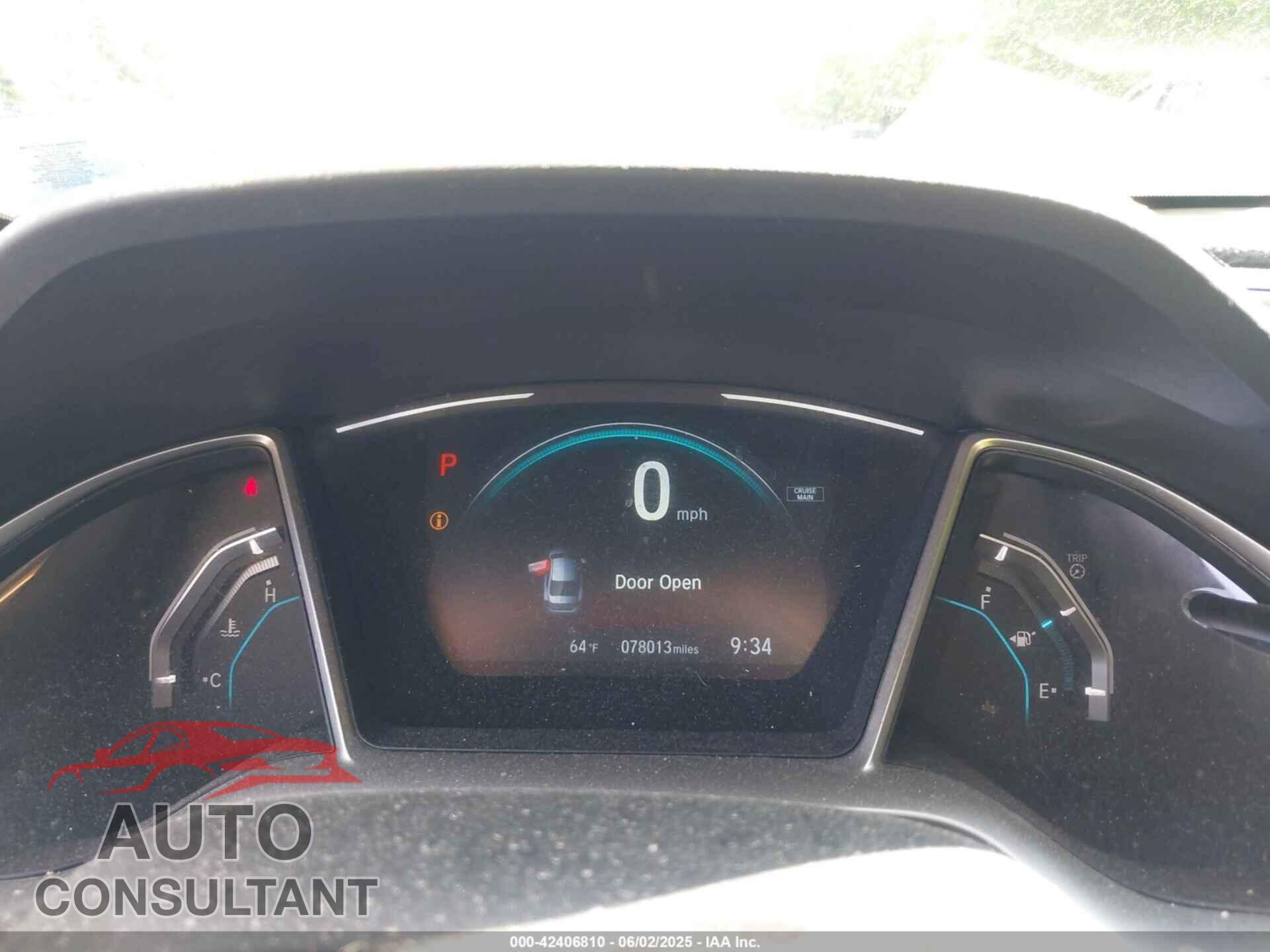 HONDA CIVIC 2017 - 19XFC2F75HE006638