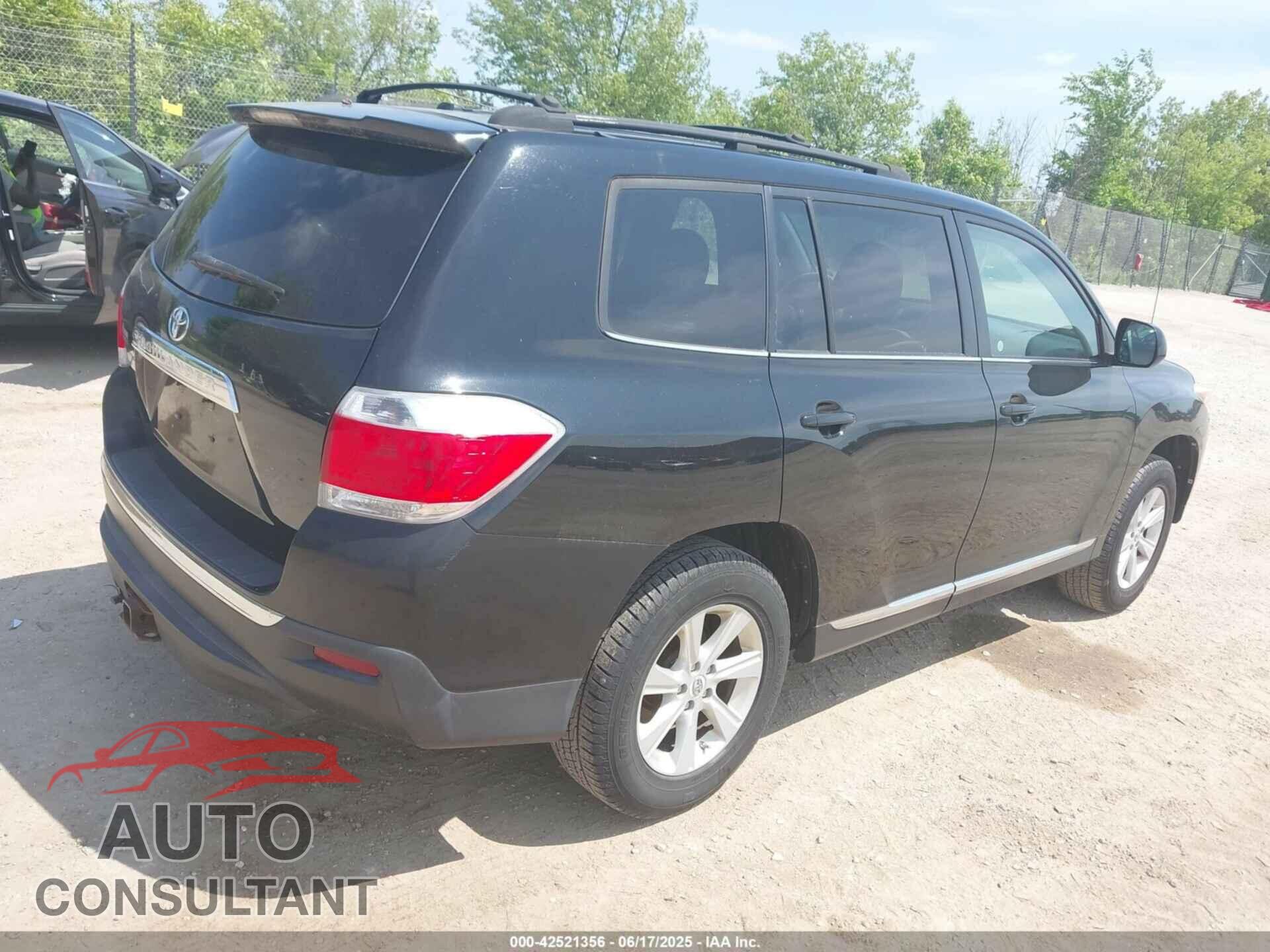 TOYOTA HIGHLANDER 2012 - 5TDZA3EH0CS028306