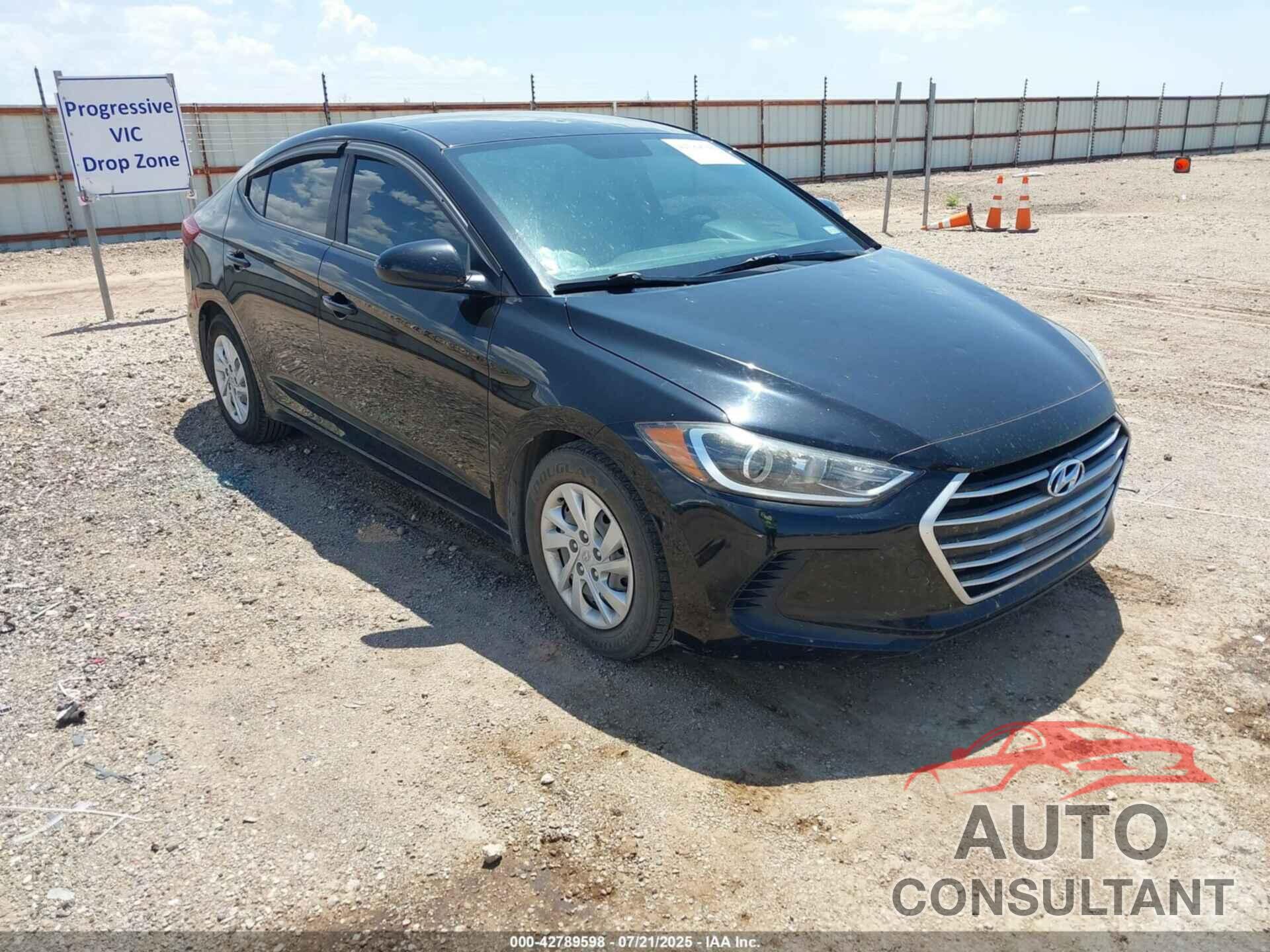 HYUNDAI ELANTRA 2017 - KMHD74LF5HU367223