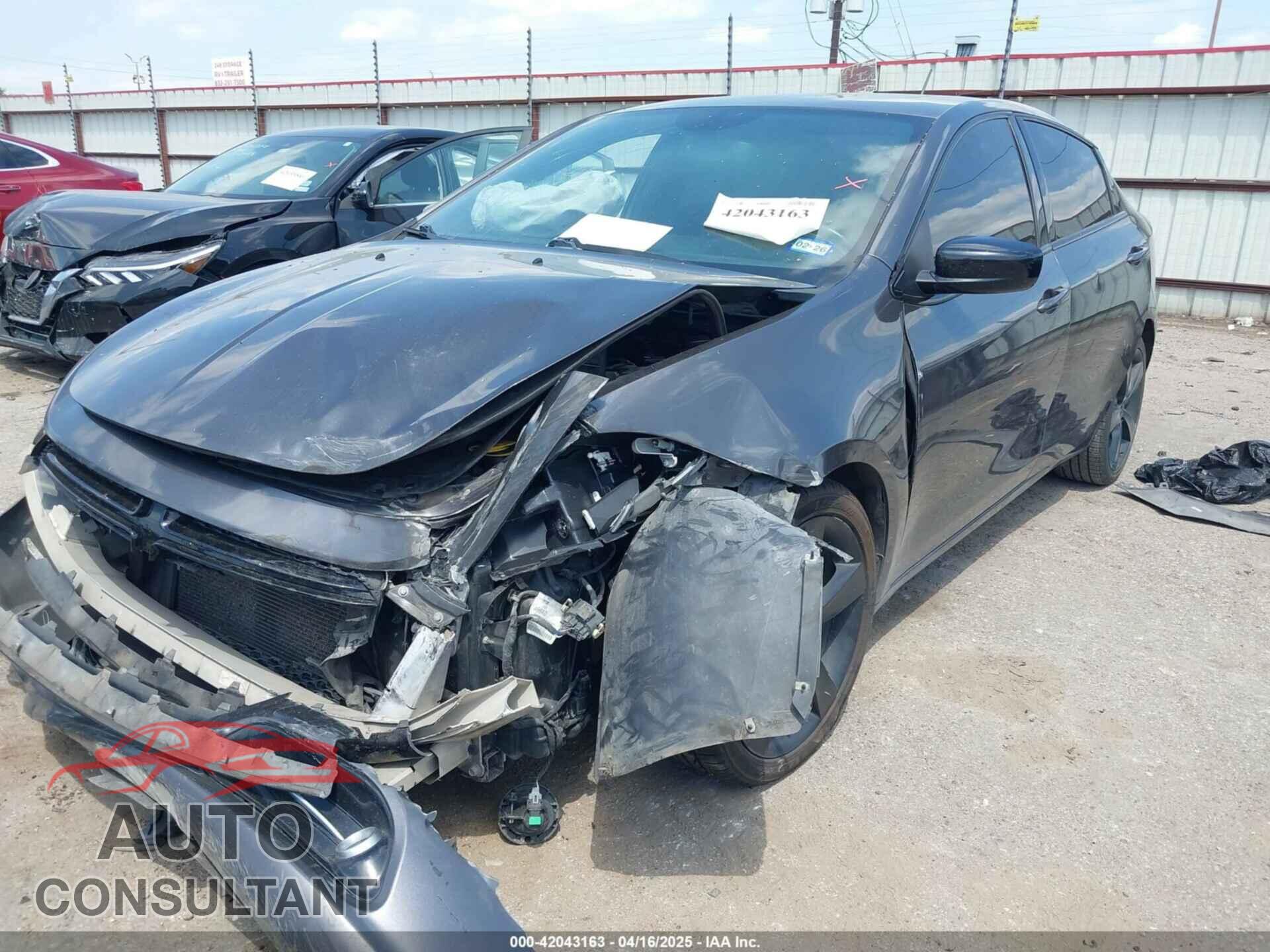 DODGE DART 2014 - 1C3CDFBB5ED776289
