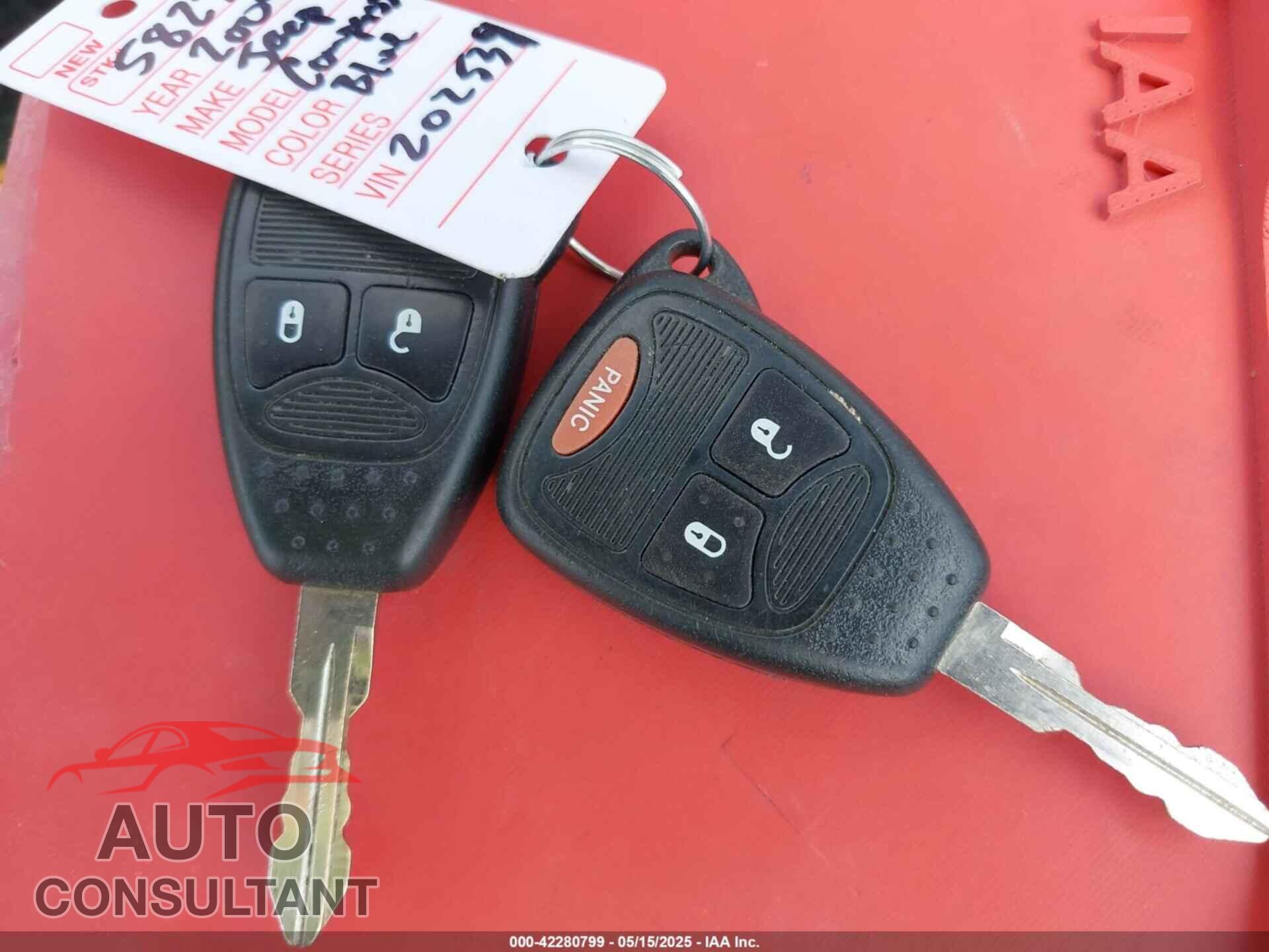 JEEP COMPASS 2009 - 1J4FT47B39D202539