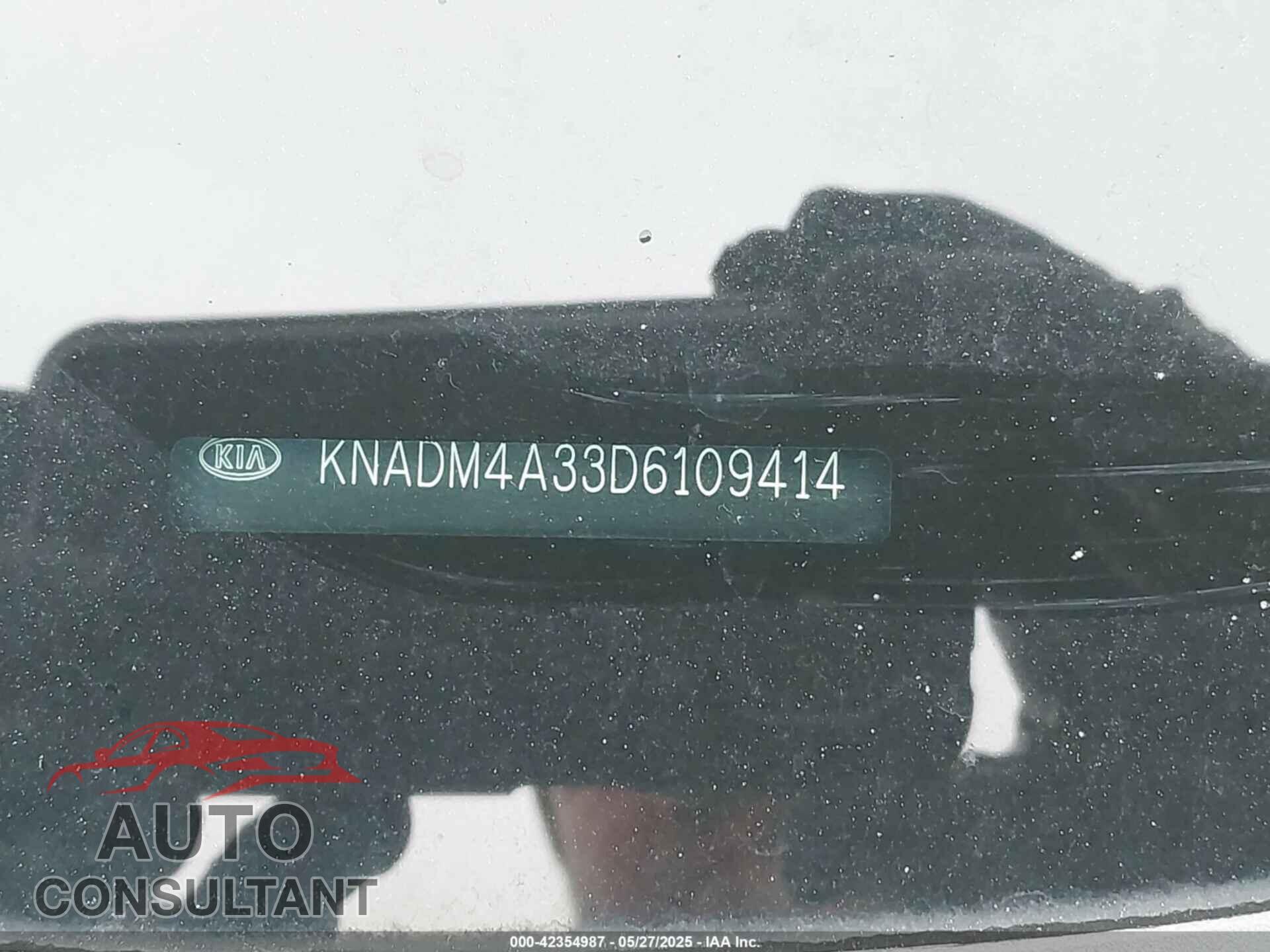 KIA RIO 2013 - KNADM4A33D6109414
