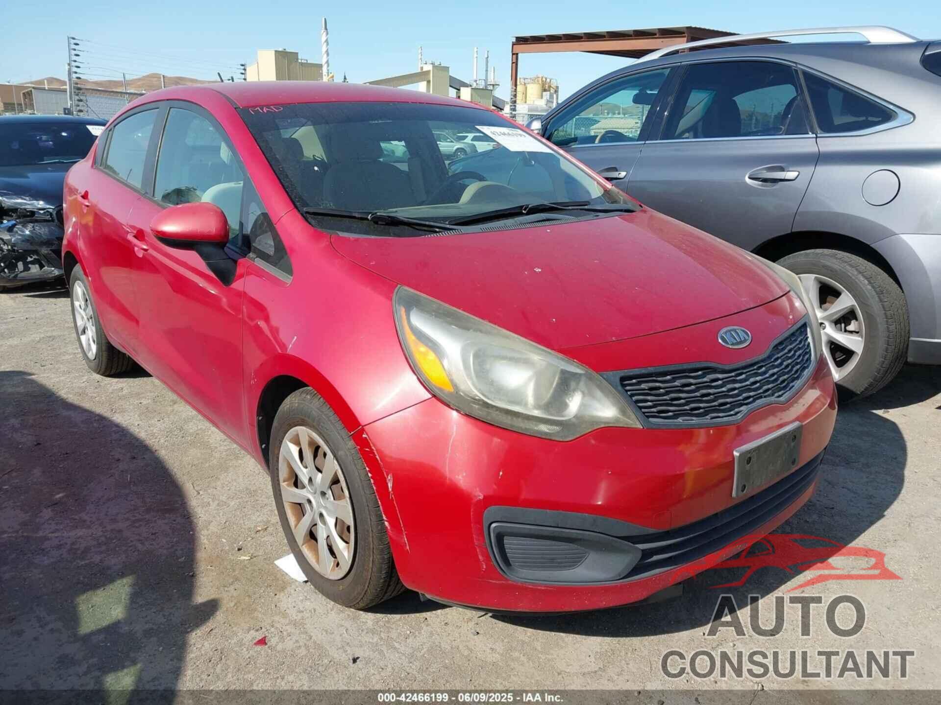 KIA RIO 2012 - KNADM4A37C6091093